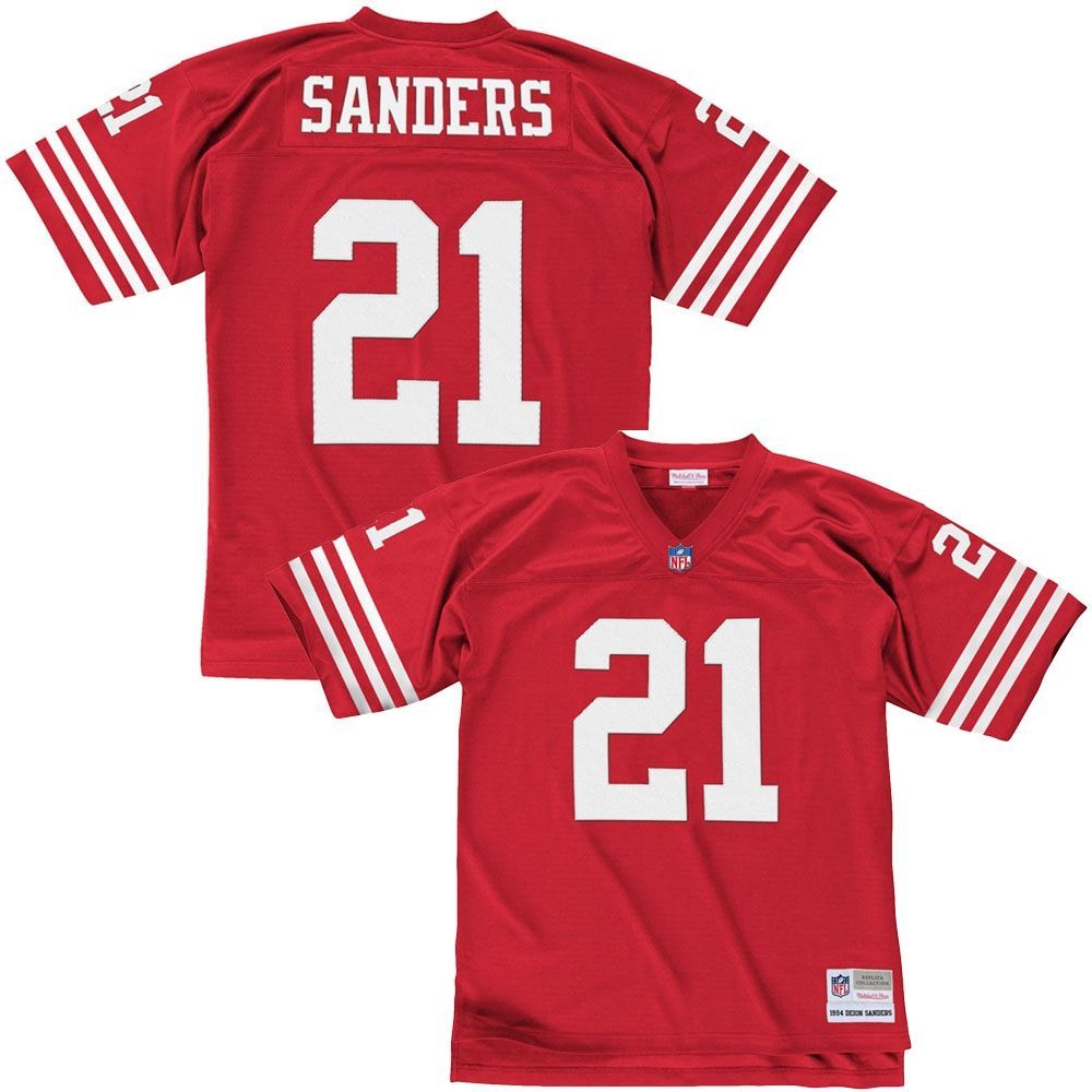 Deion Sanders #21 San Francisco 49ers Legacy Throwback NFL Trikot Rot