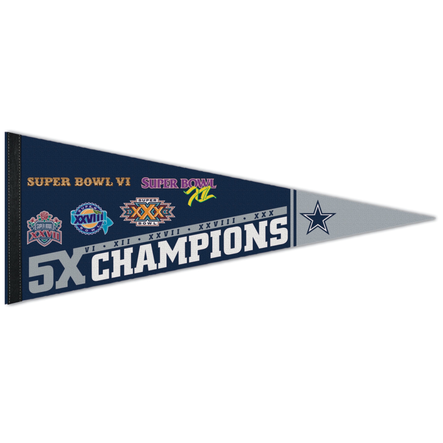 Dallas Cowboys 5x Champions Premium NFL Wimpel