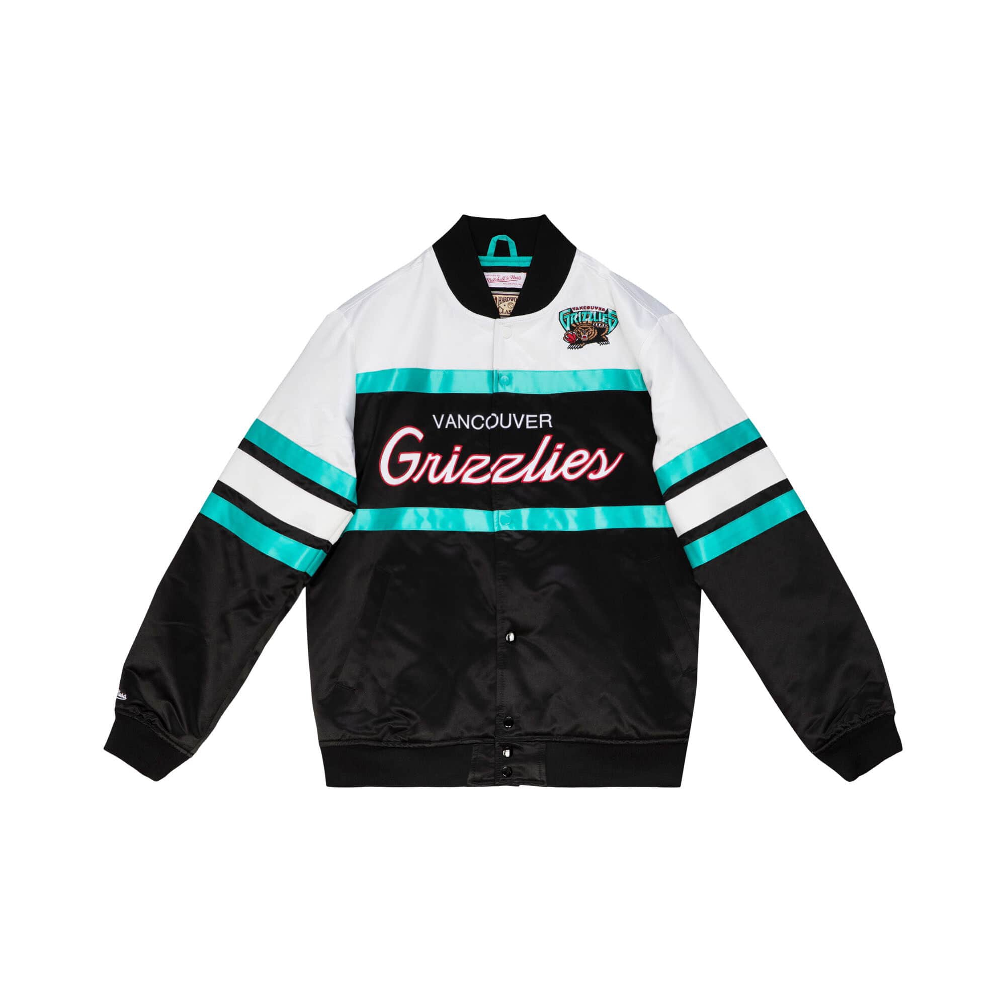 Vancouver Grizzlies Mitchell & Ness Script Heavyweight Satin NBA Jacke