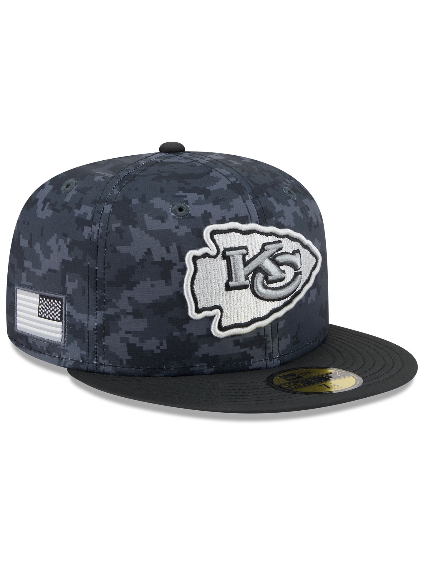 Kansas City Chiefs 2026 NFL Salute to Service 59FIFTY Fitted Cap Black