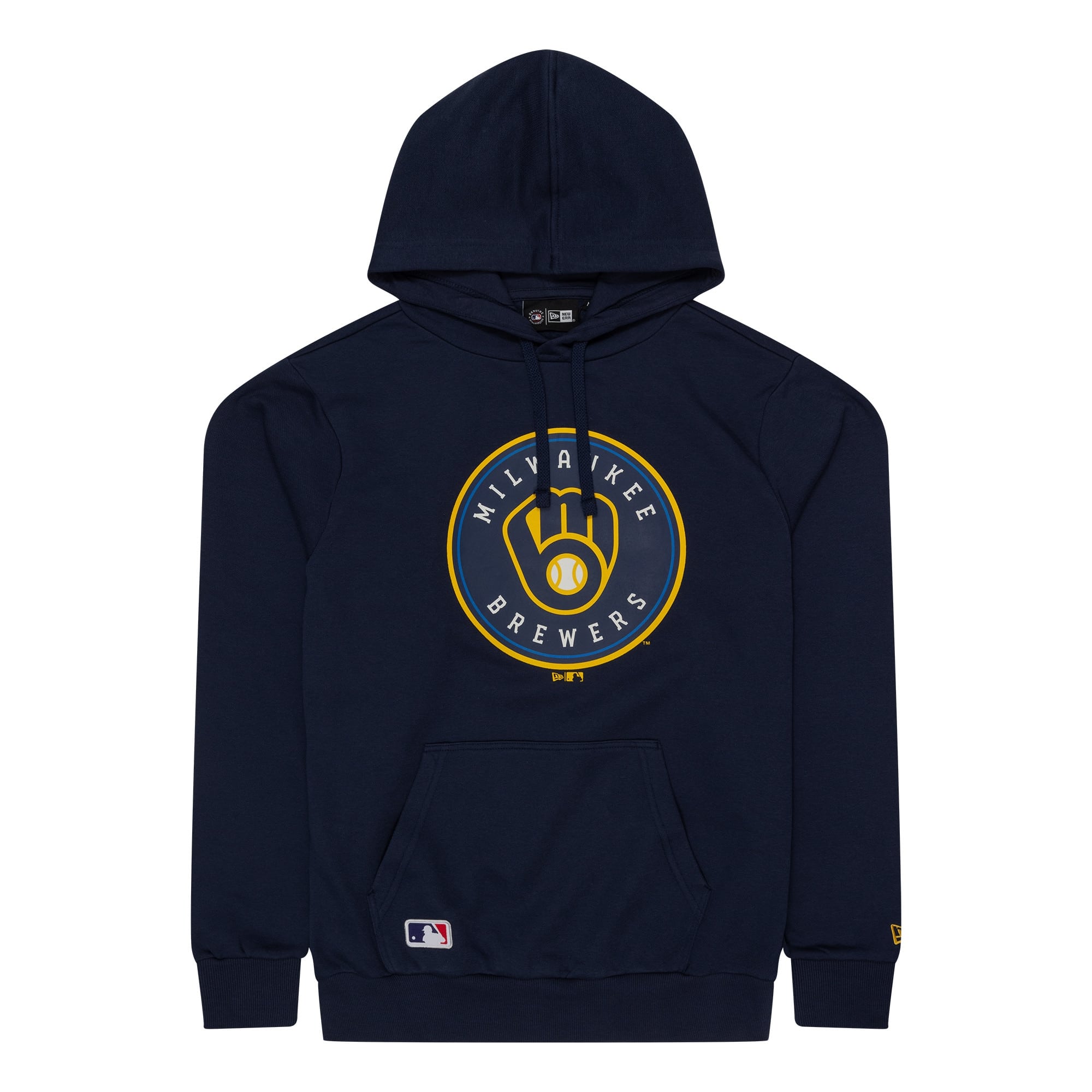 Milwaukee Brewers Team Logo New Era MLB Hoodie Navy