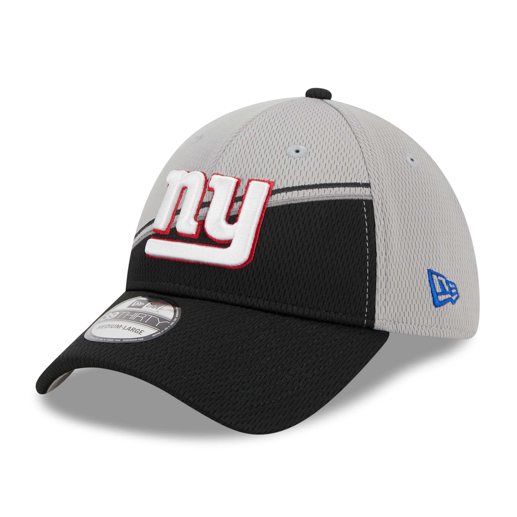New York Giants Colorway 2023 NFL Sideline New Era 39THIRTY Flex Cap Grau