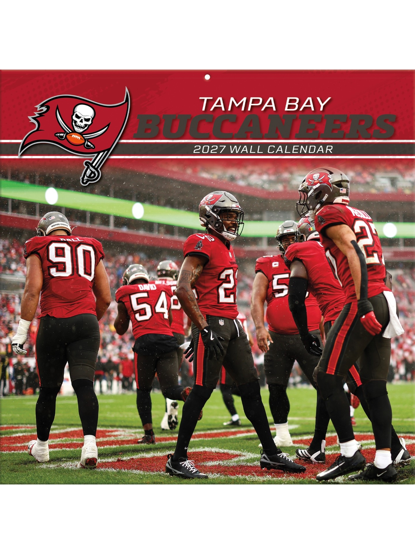 Tampa Bay Buccaneers 2027 NFL Team Wall Calendar