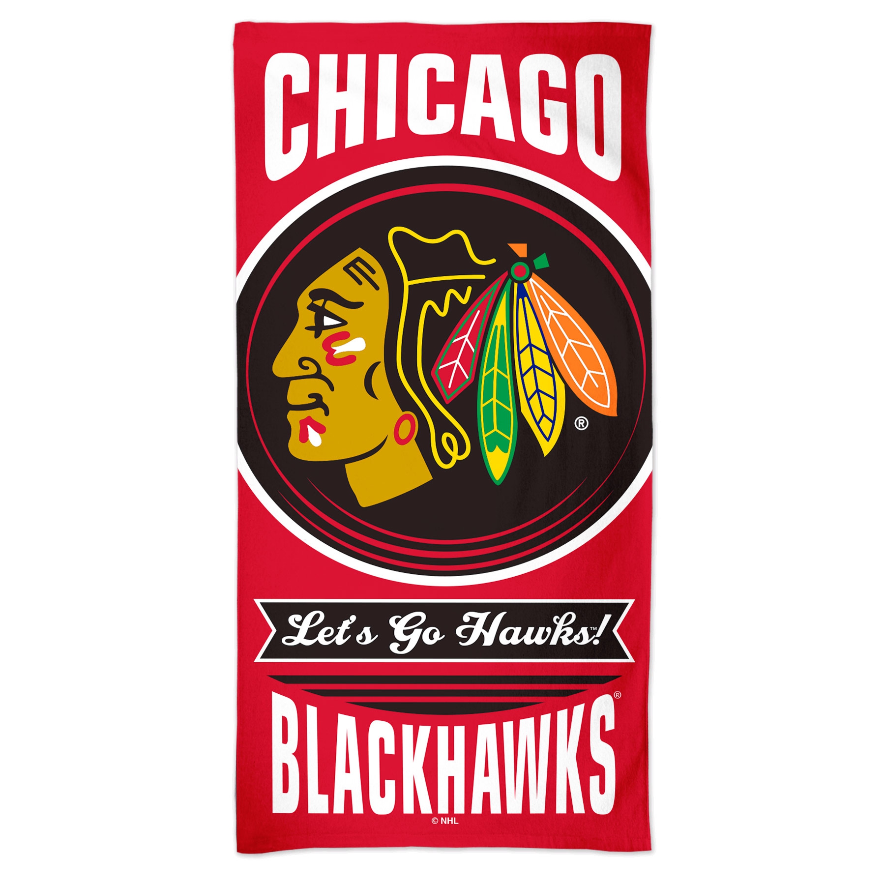 Chicago Blackhawks Slogan WinCraft NHL Strandtuch