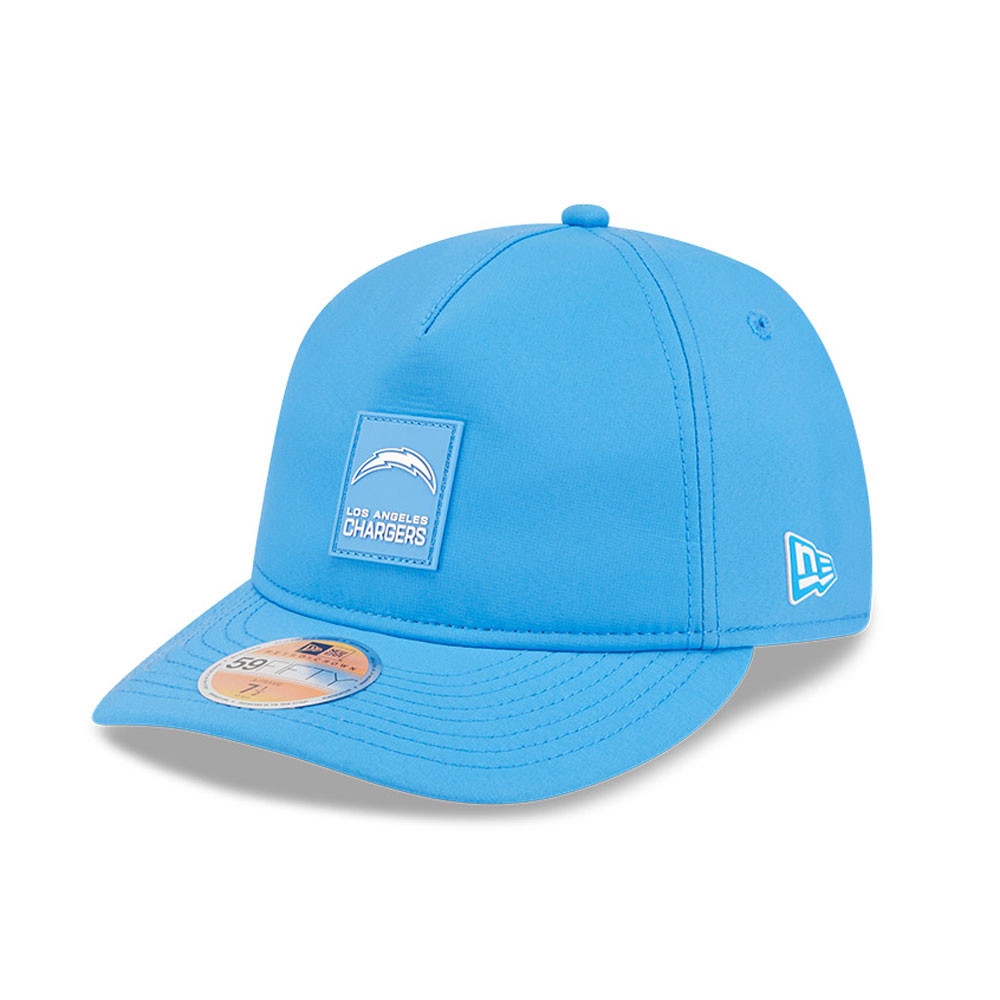 Los Angeles Chargers 2025 NFL On-Field Sideline 59FIFTY A-Frame Fitted Cap Blue
