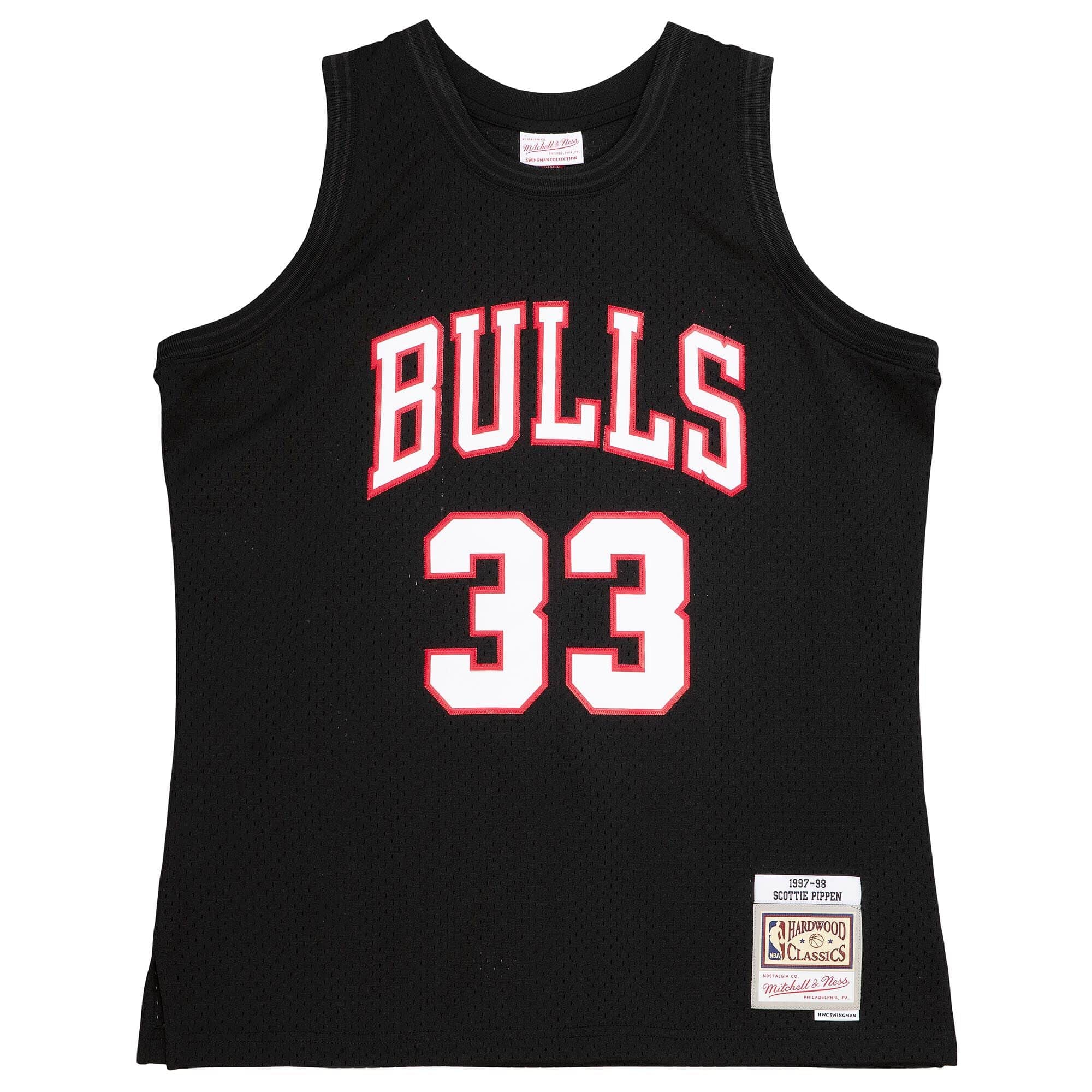Scottie Pippen #33 Chicago Bulls Black Mitchell & Ness Swingman NBA Trikot