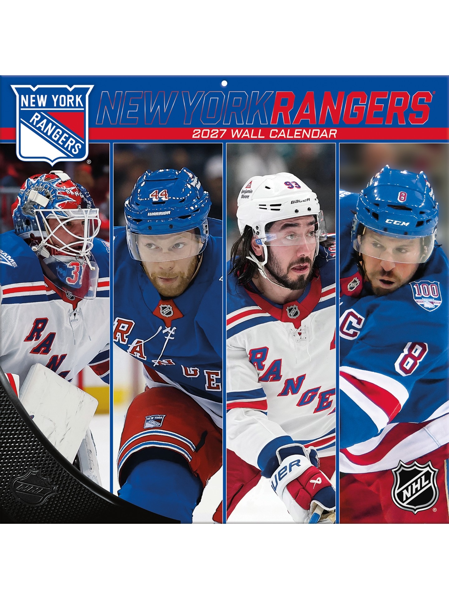 New York Rangers 2027 NHL Team Wall Calendar