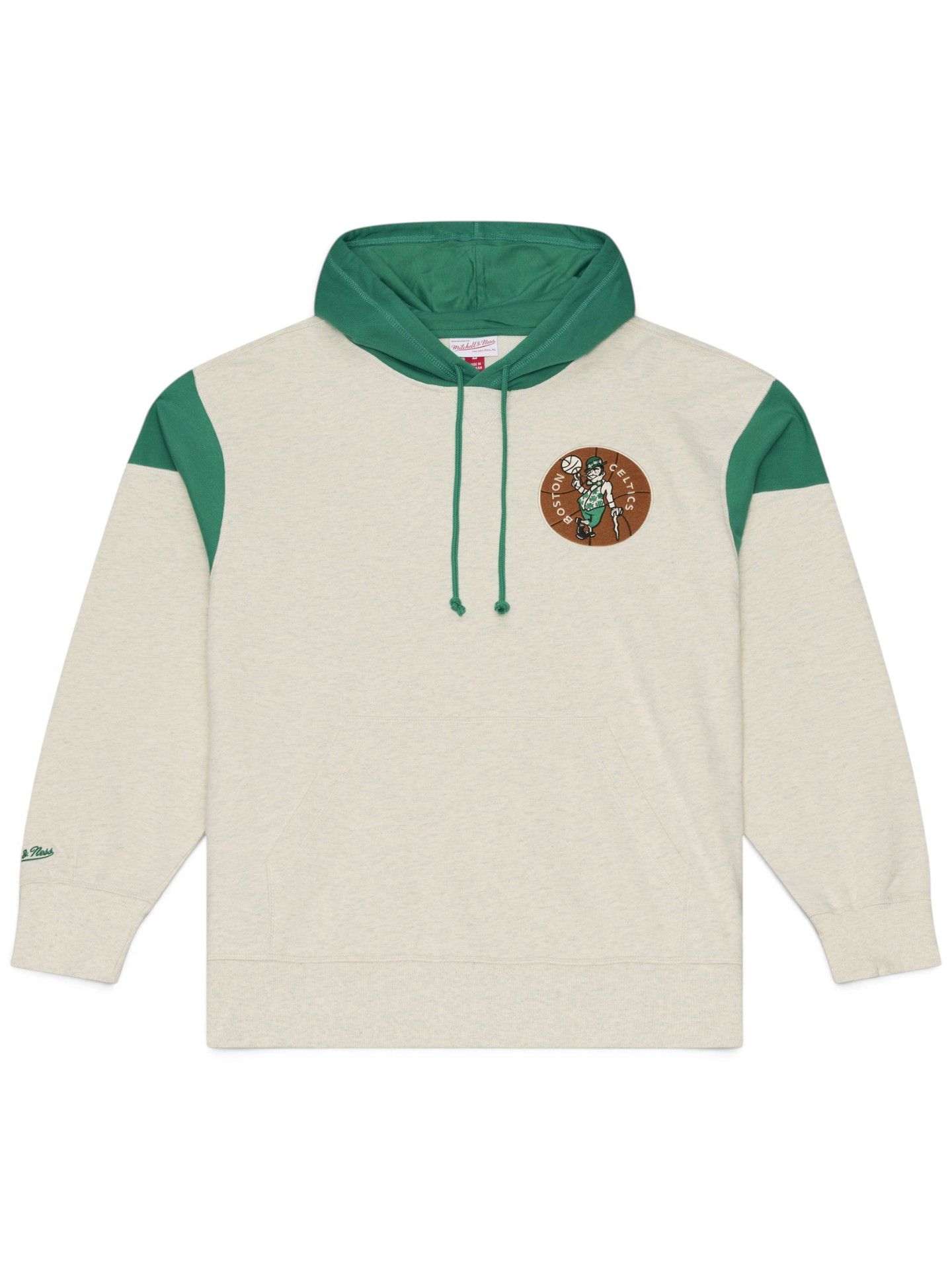 Boston Celtics Retro Roots French Terry NBA Hoodie Cream