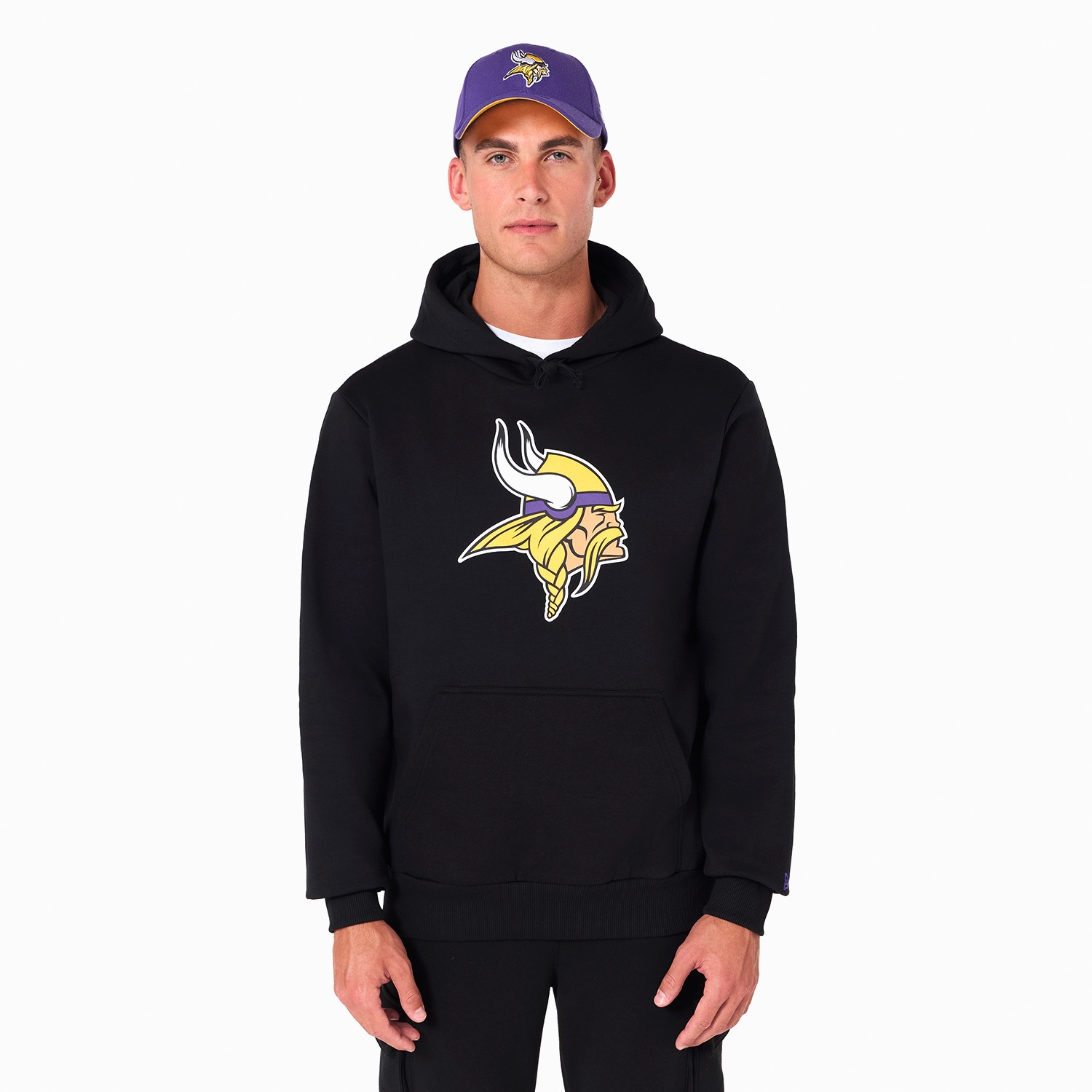 Minnesota Vikings Logo Hoodie NFL Sweatshirt Schwarz