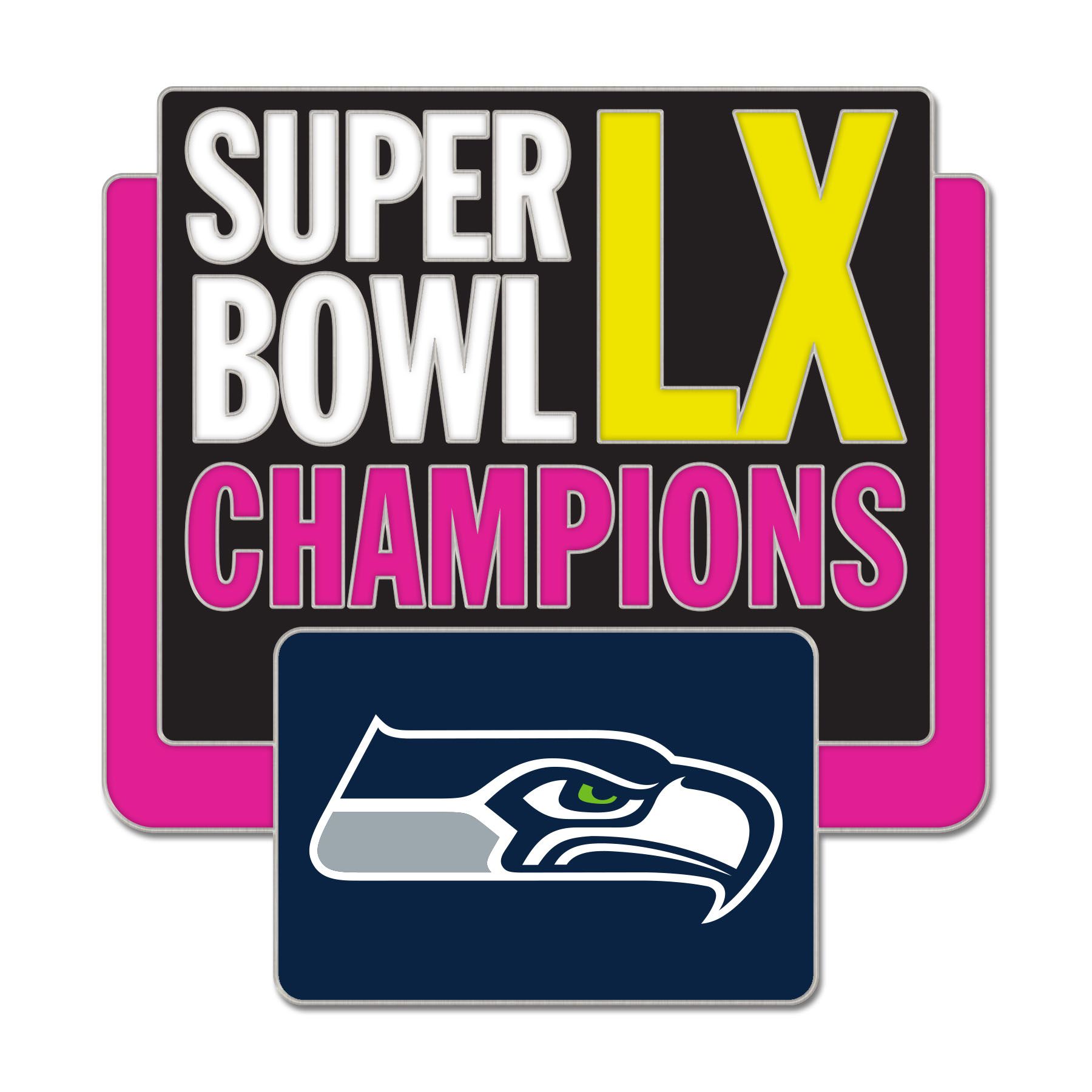 Seattle Seahawks Super Bowl LX Champions NFL Pin Anstecknadel