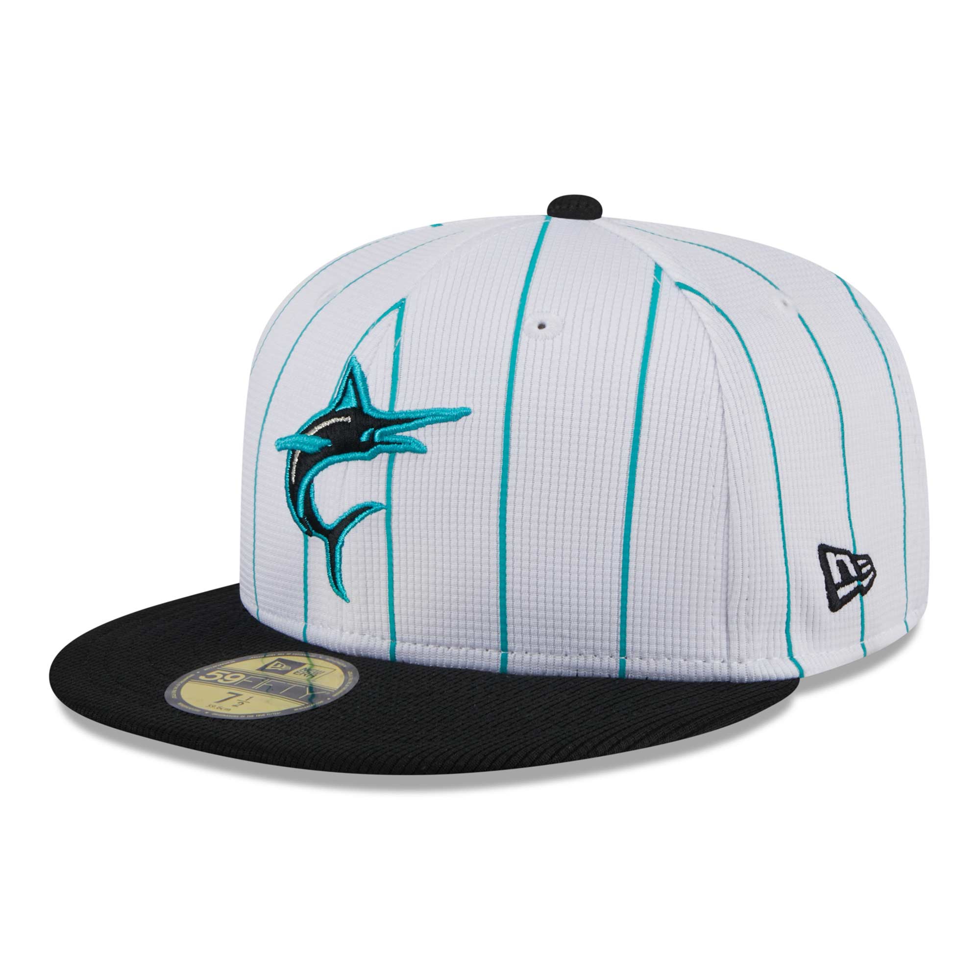 Miami Marlins 2025 MLB Batting Practice New Era 59FIFTY Fitted Cap