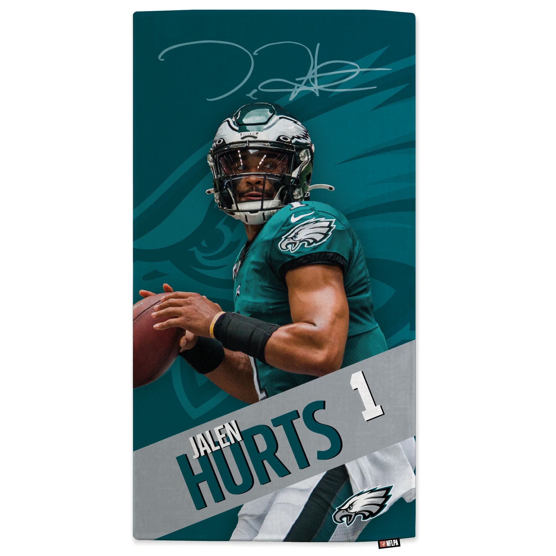 Jalen Hurts Philadelphia Eagles  NFL Beach Towel