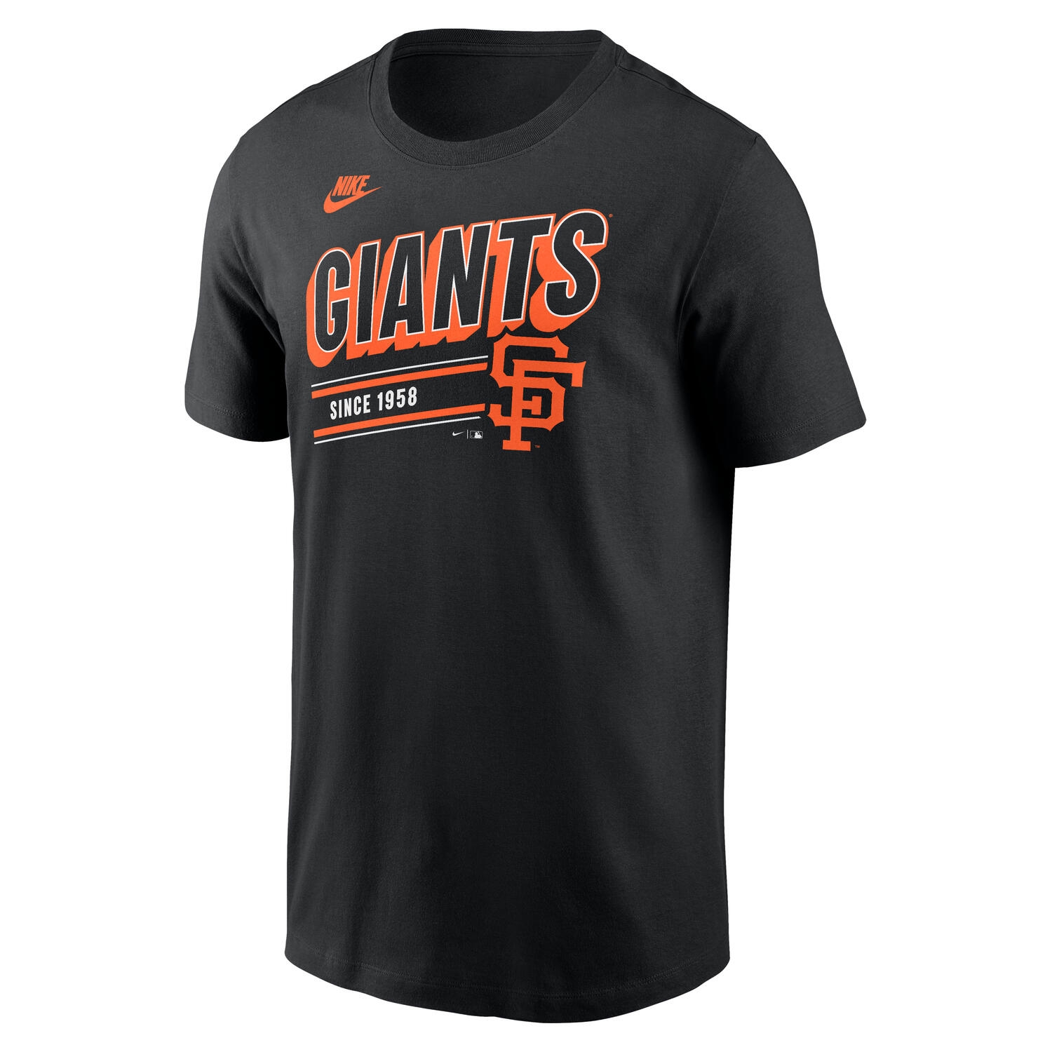 San Francisco Giants MLB Cooperstown Cotton T-Shirt Schwarz