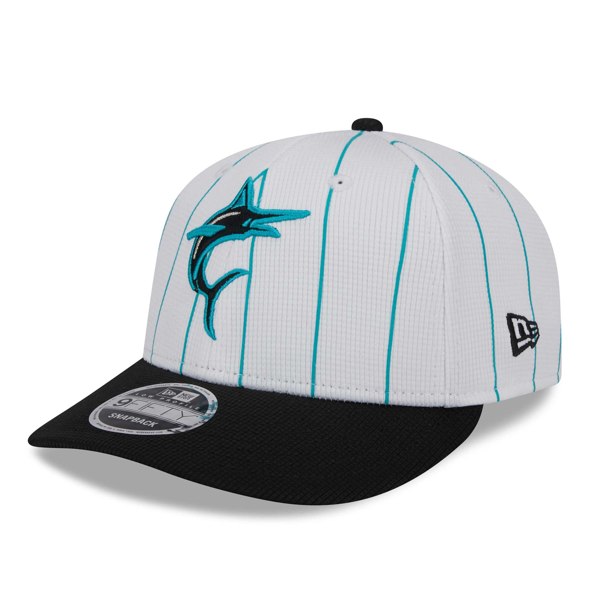 Miami Marlins 2025 MLB Batting Practice Low Profile 9FIFTY Snapback Cap