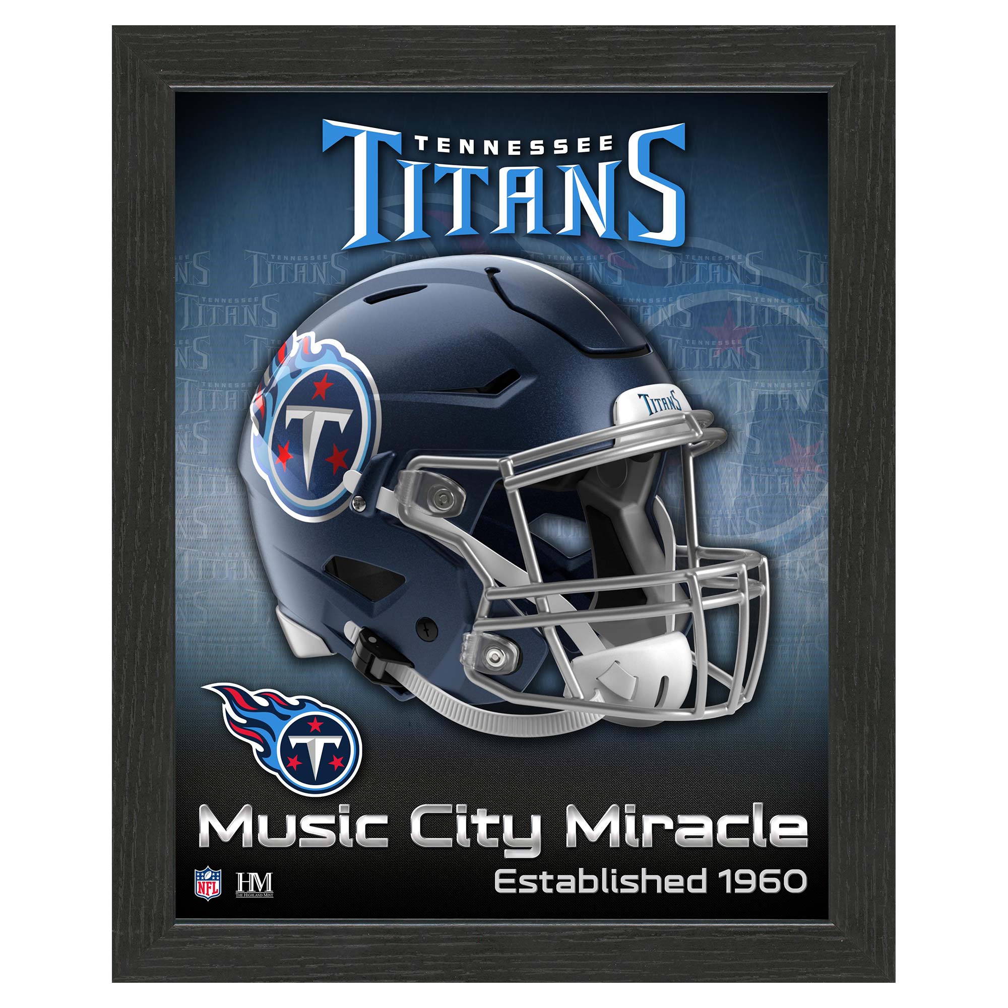 Tennessee Titans NFL Team Helmet Gerahmtes Bild