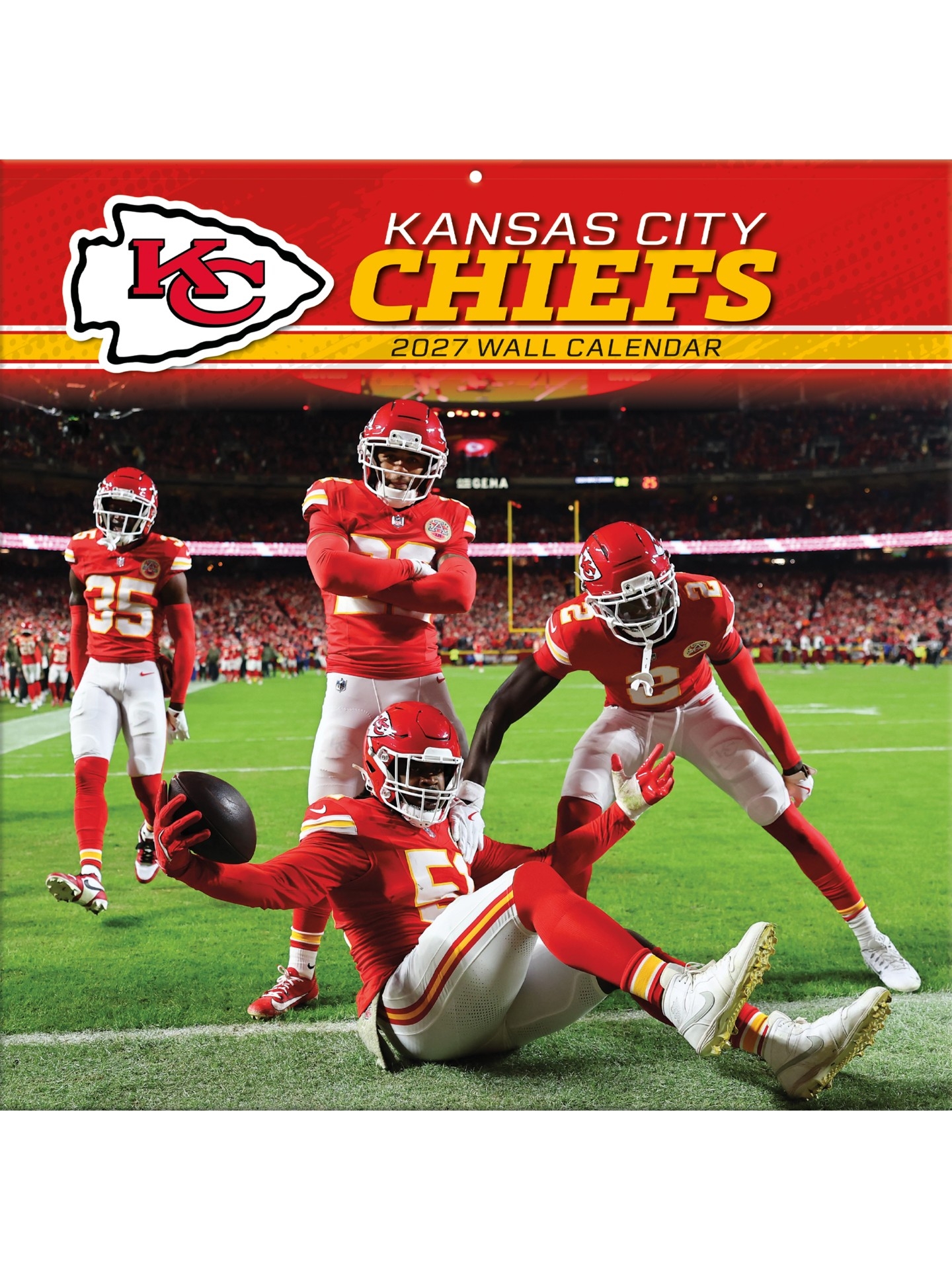 Kansas City Chiefs 2027 NFL Team Wall Calendar