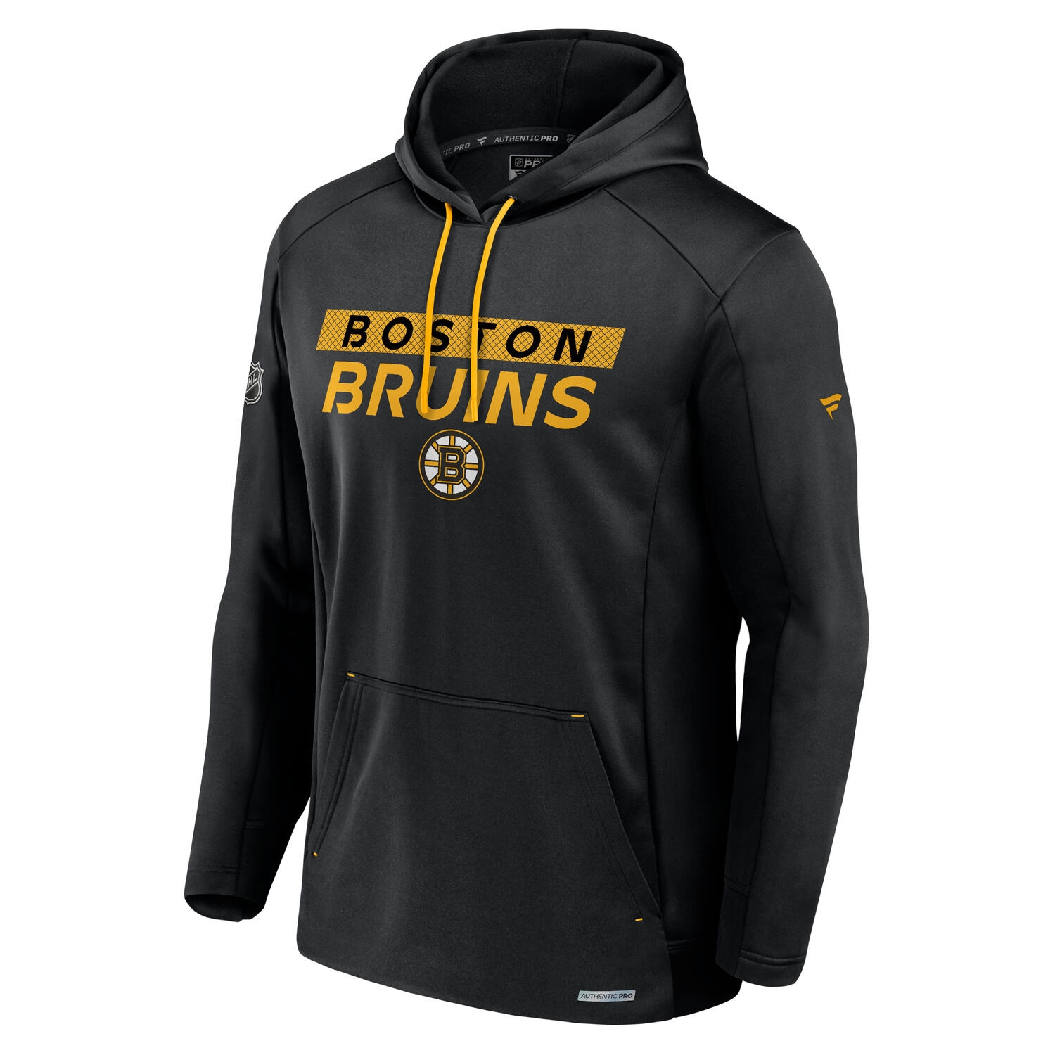 Boston Bruins 2024/25 Authentic Pro Rink Tech NHL Hoodie Schwarz