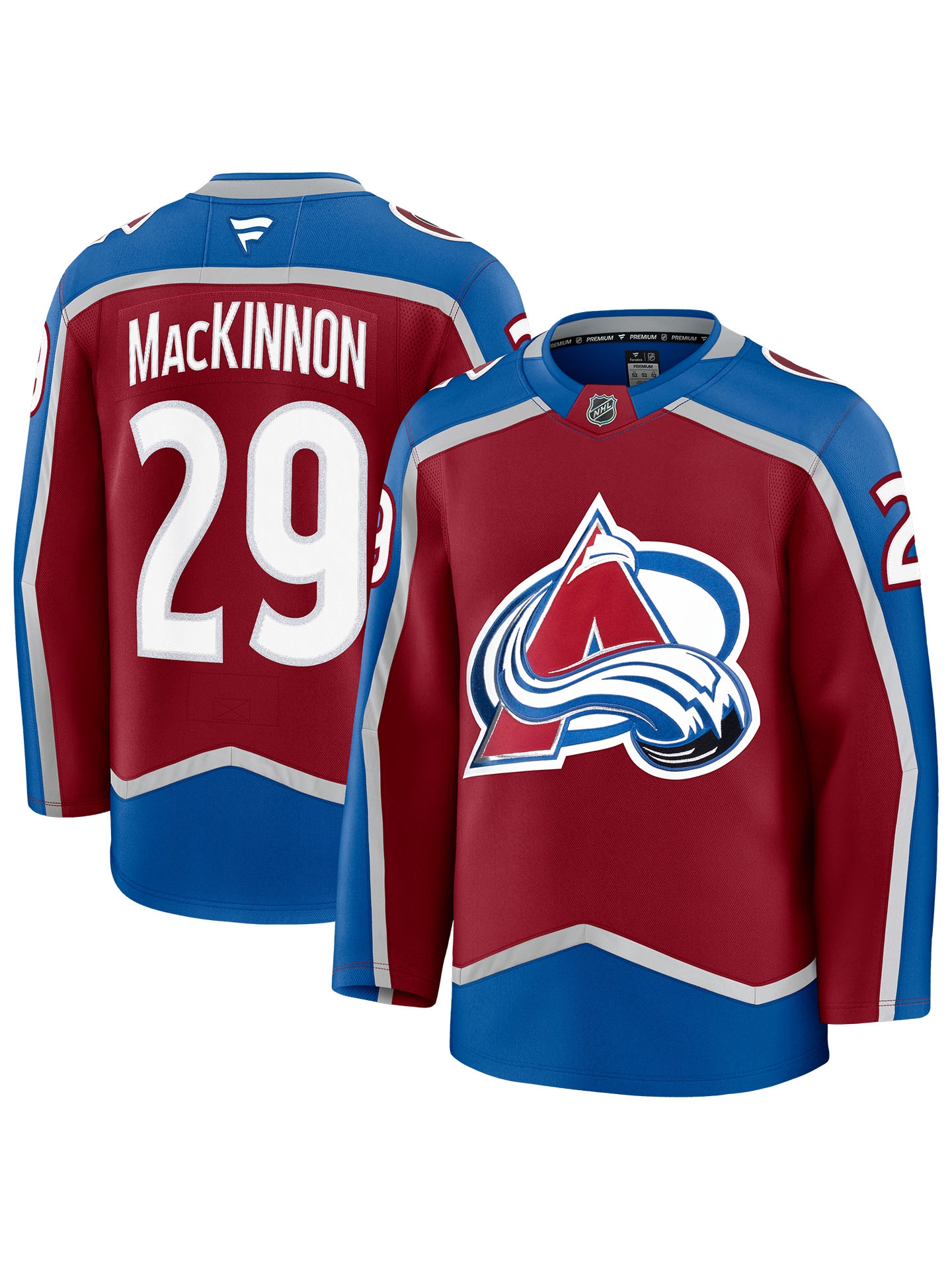 Nathan MacKinnon #29 Colorado Avalanche Premium NHL Trikot Home Burgunder