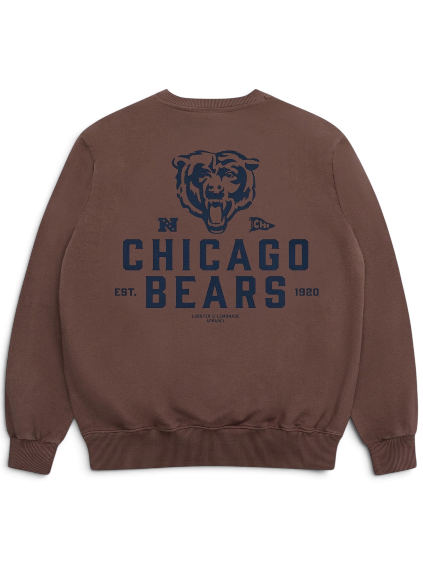 Chicago Bears L&L '96 Classics NFL Crew Sweater Braun