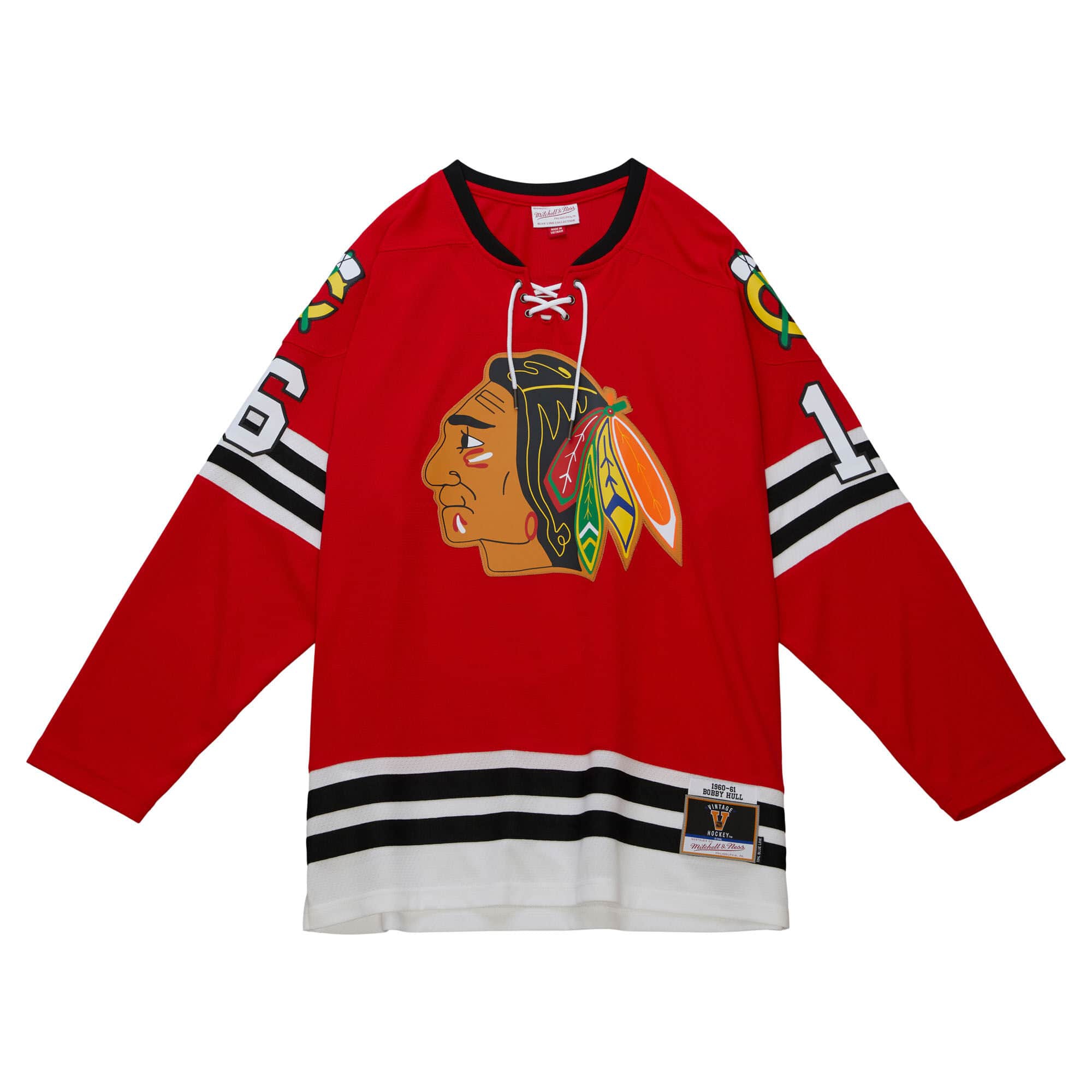 Bobby Hull #16 Chicago Blackhawks 1960-61 Mitchell & Ness NHL Trikot