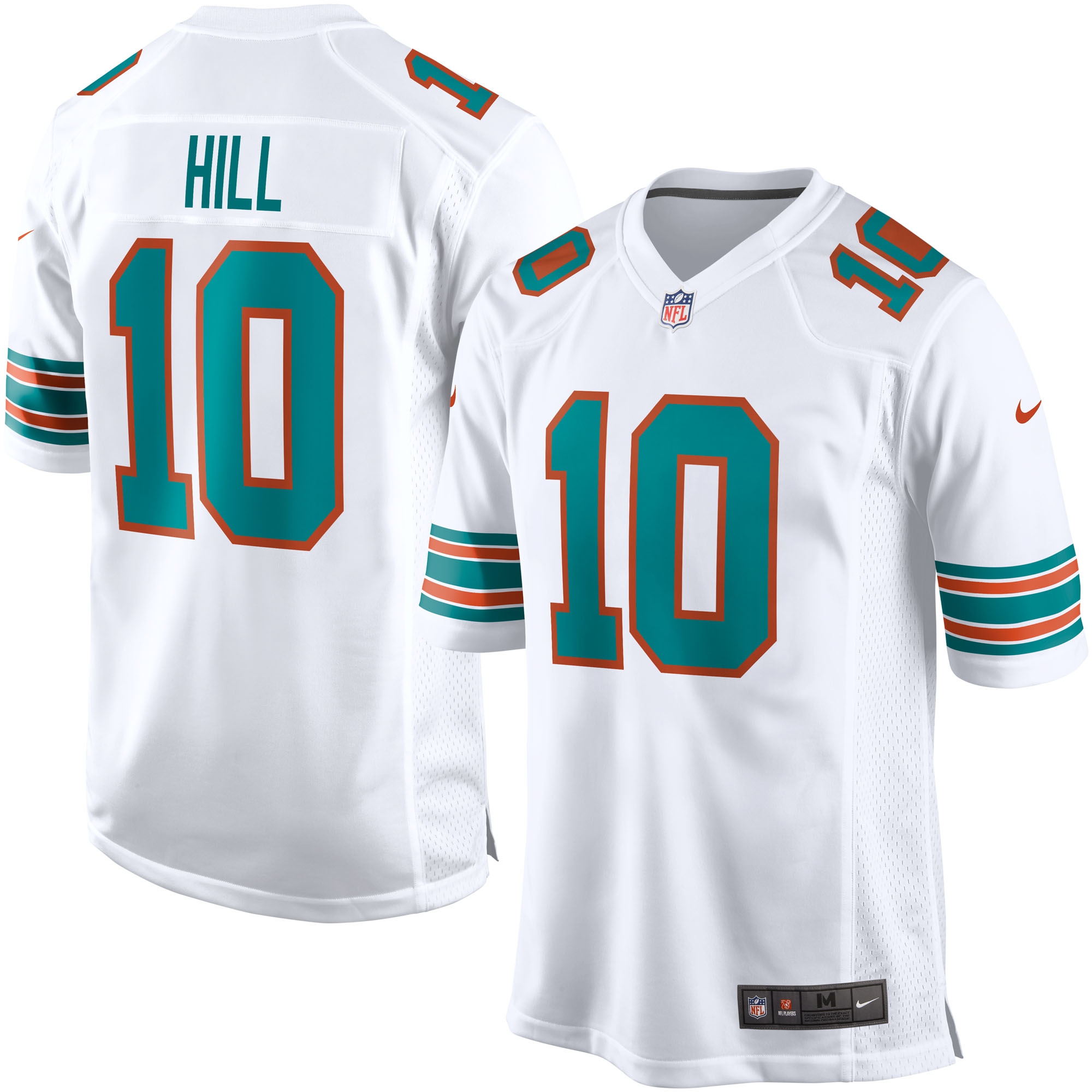Tyreek Hill #10 Miami Dolphins Classic Nike Game NFL Trikot Weiß