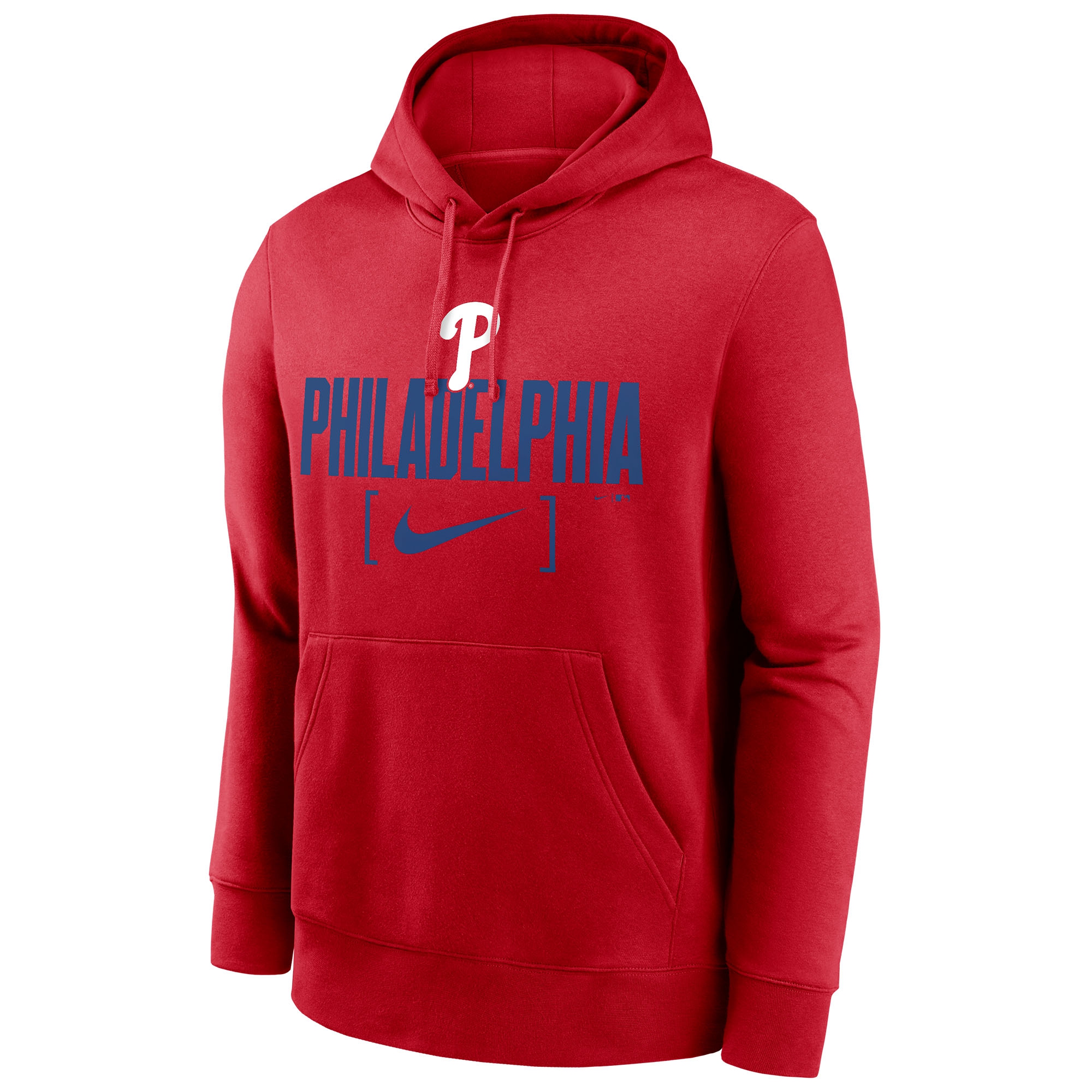 Philadelphia Phillies Nike Club Slack MLB Hoodie Rot
