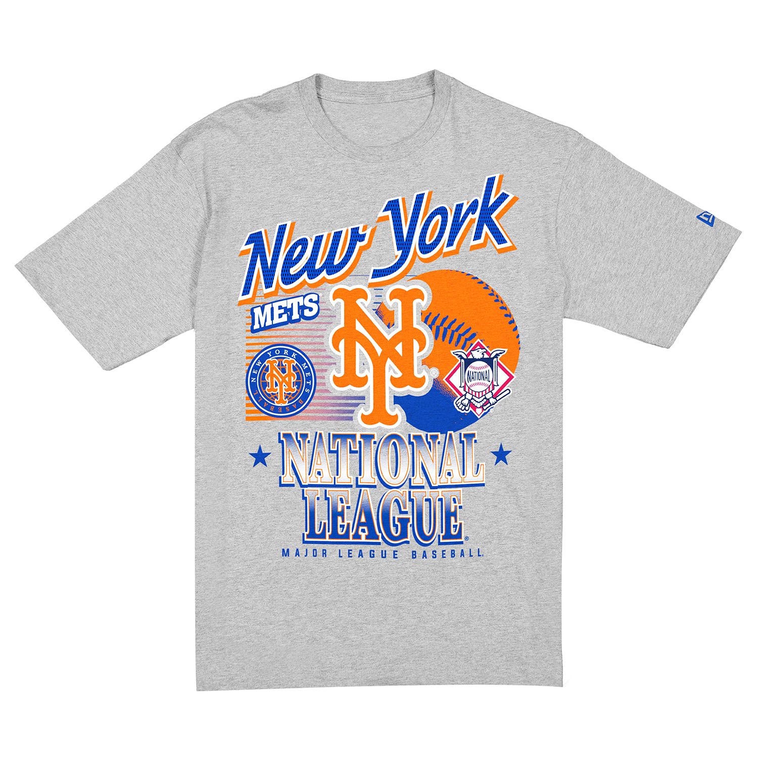 New York Mets Sport Classics Oversized MLB T-Shirt Grau