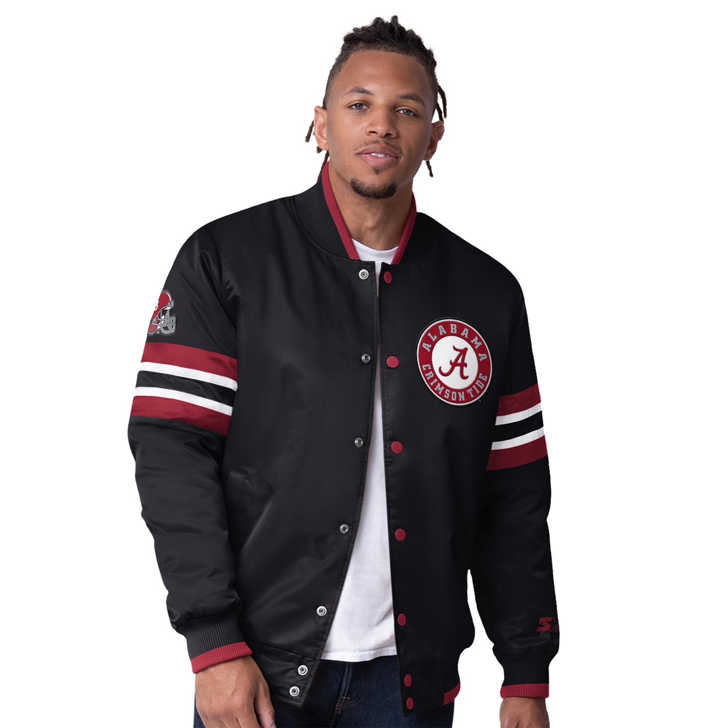 Alabama Crimson Tide Starter Scout Varsity NCAA Jacket Navy