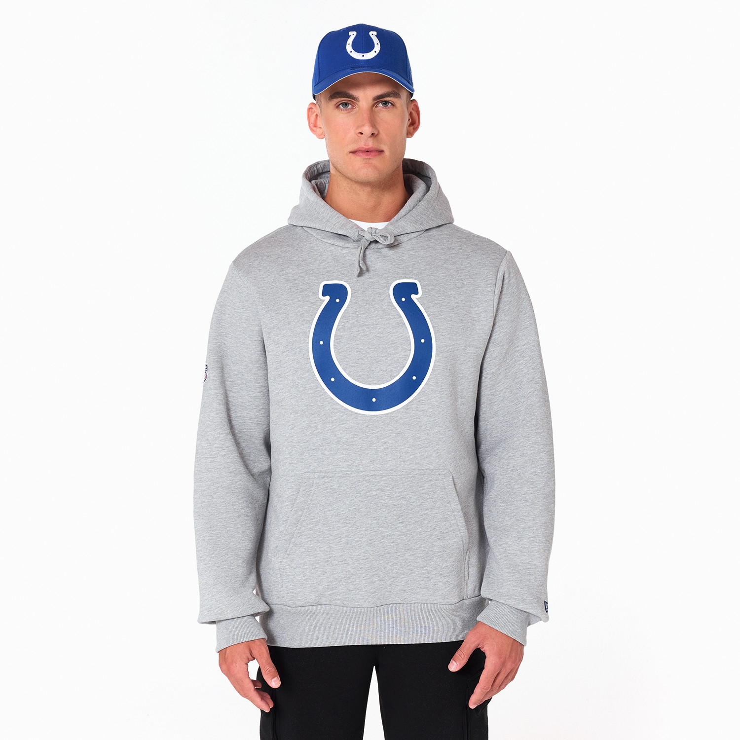 Indianapolis Colts Logo Hoodie NFL Sweatshirt Grau