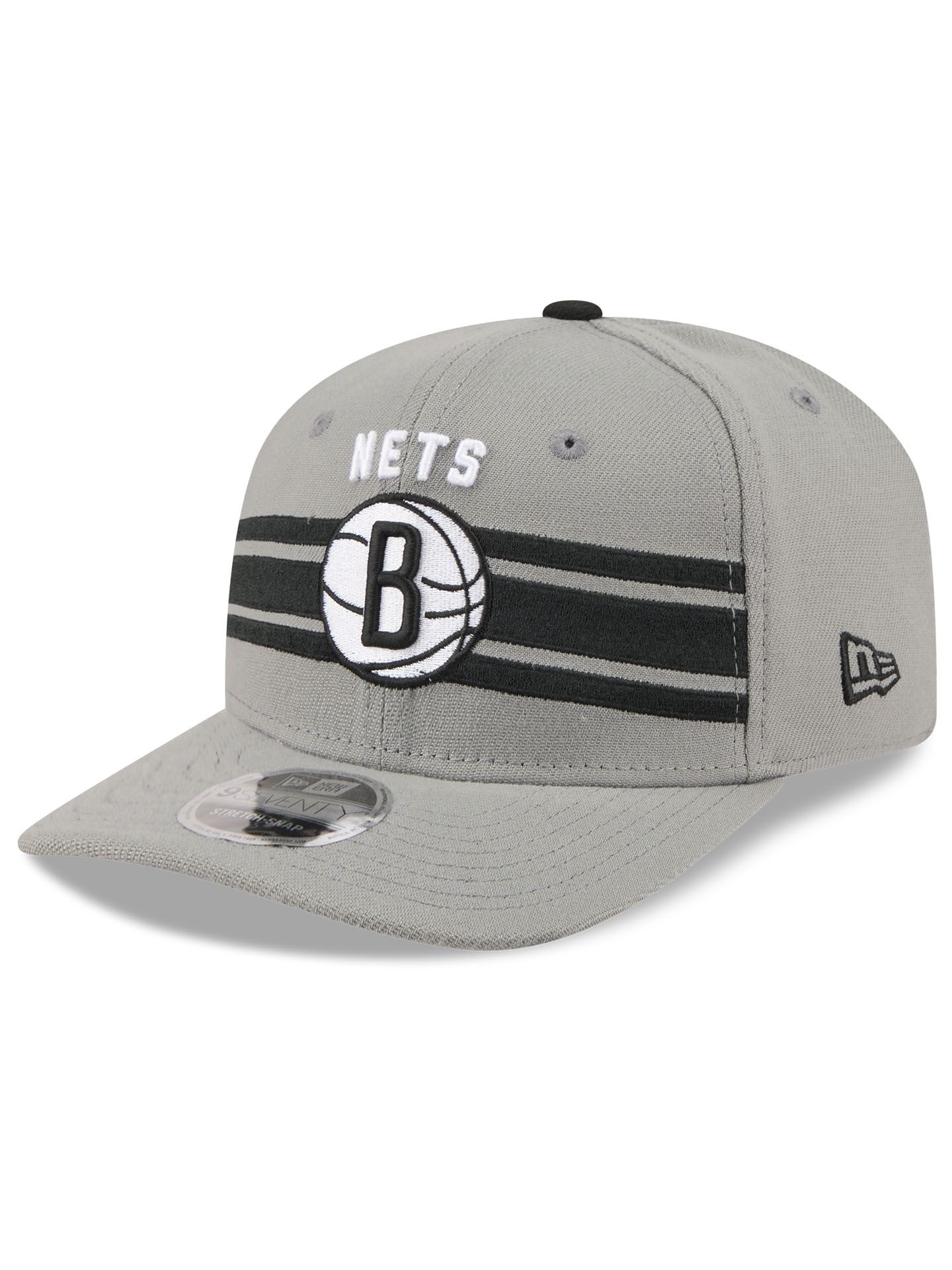 Brooklyn Nets 2026 NBA Tip-Off 9SEVENTY Stretch-Snap Cap Grau