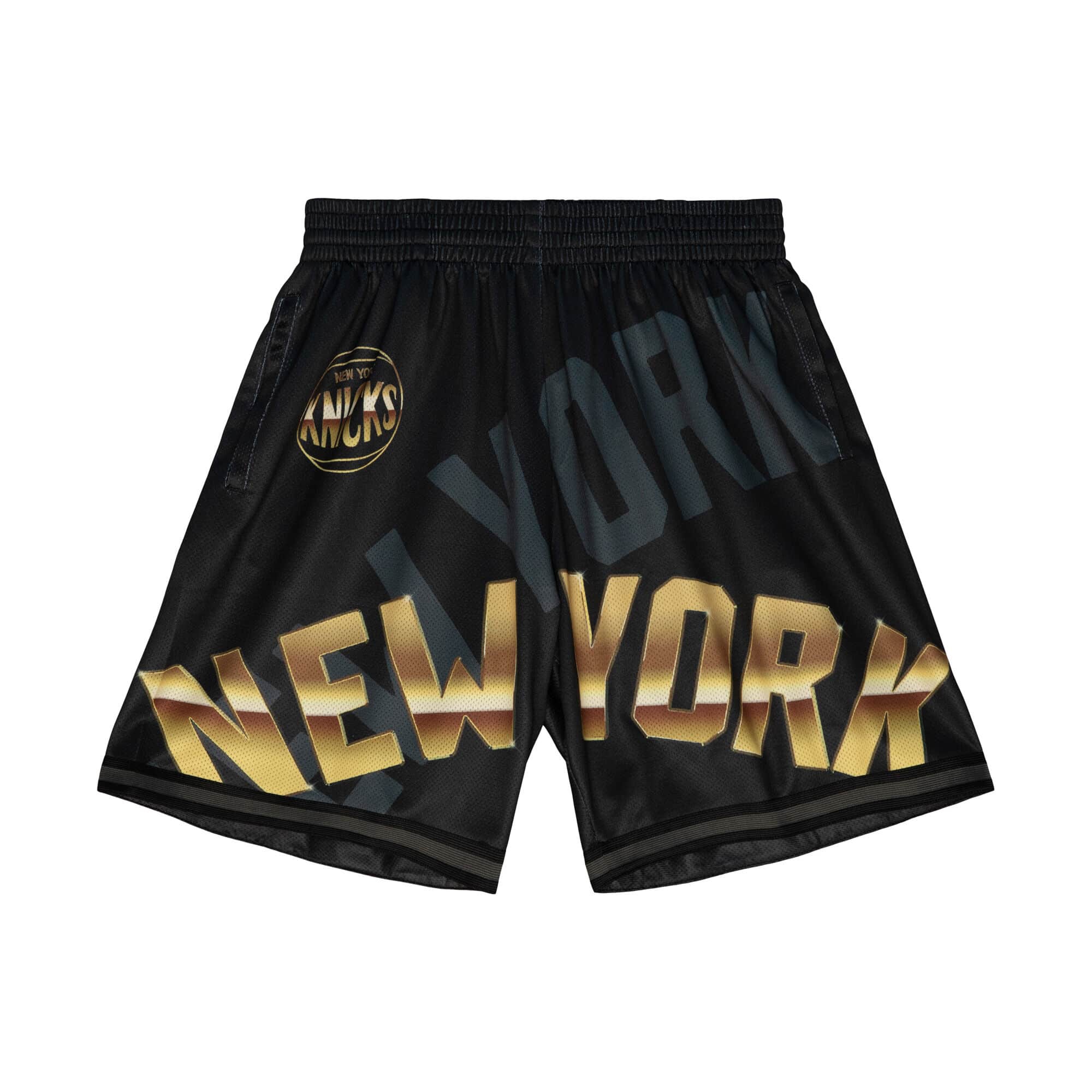 New York Knicks Big Face 4.0 Mitchell & Ness NBA Shorts Schwarz