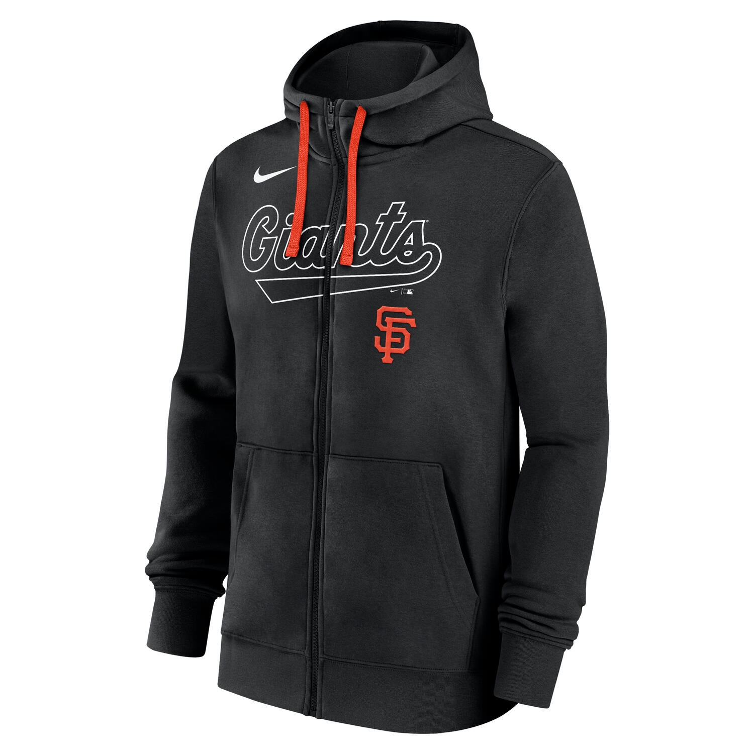 San Francisco Giants Knockout Script MLB Full-Zip Hoodie Schwarz