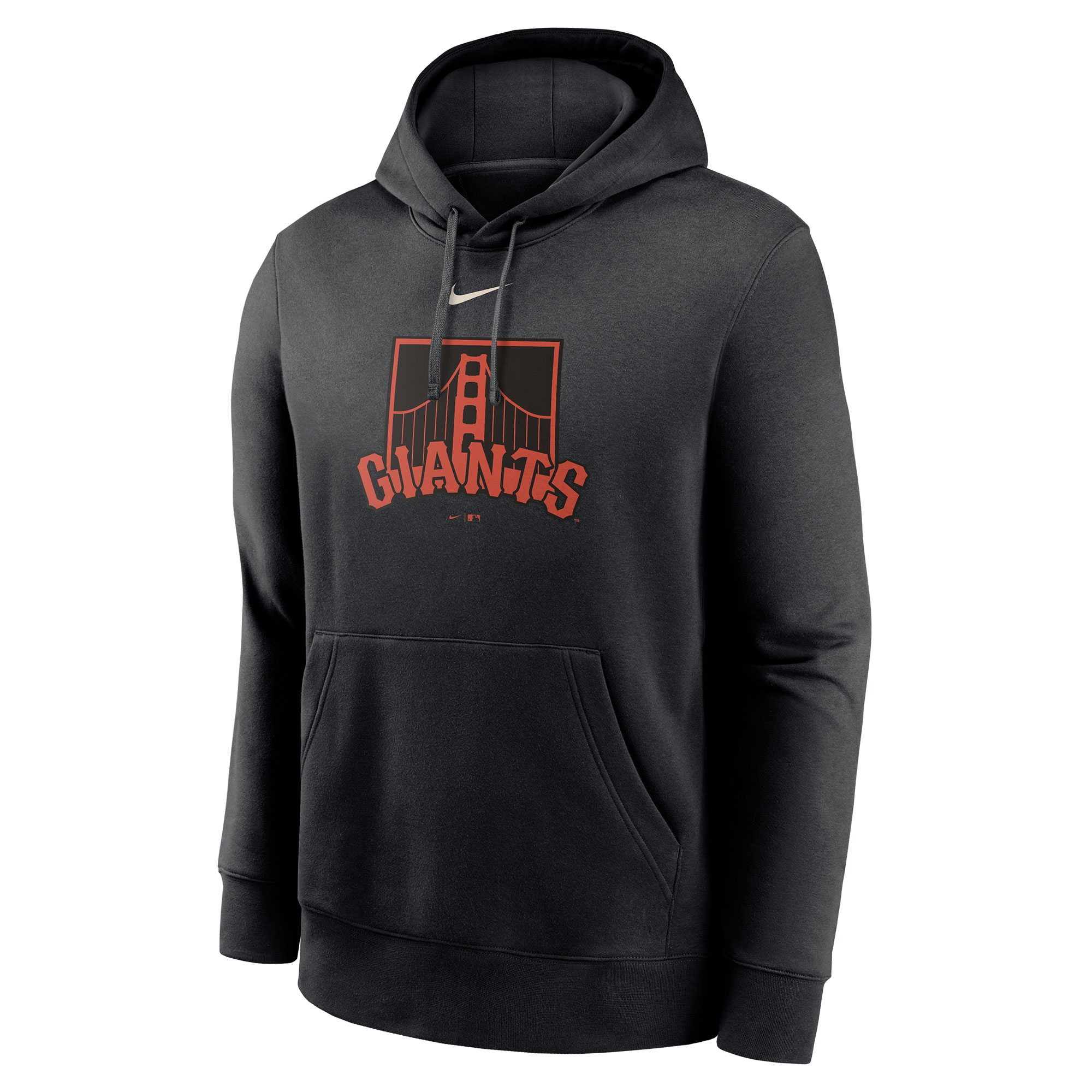 San Francisco Giants Alternate Logo Nike Club Fleece MLB Hoodie Schwarz