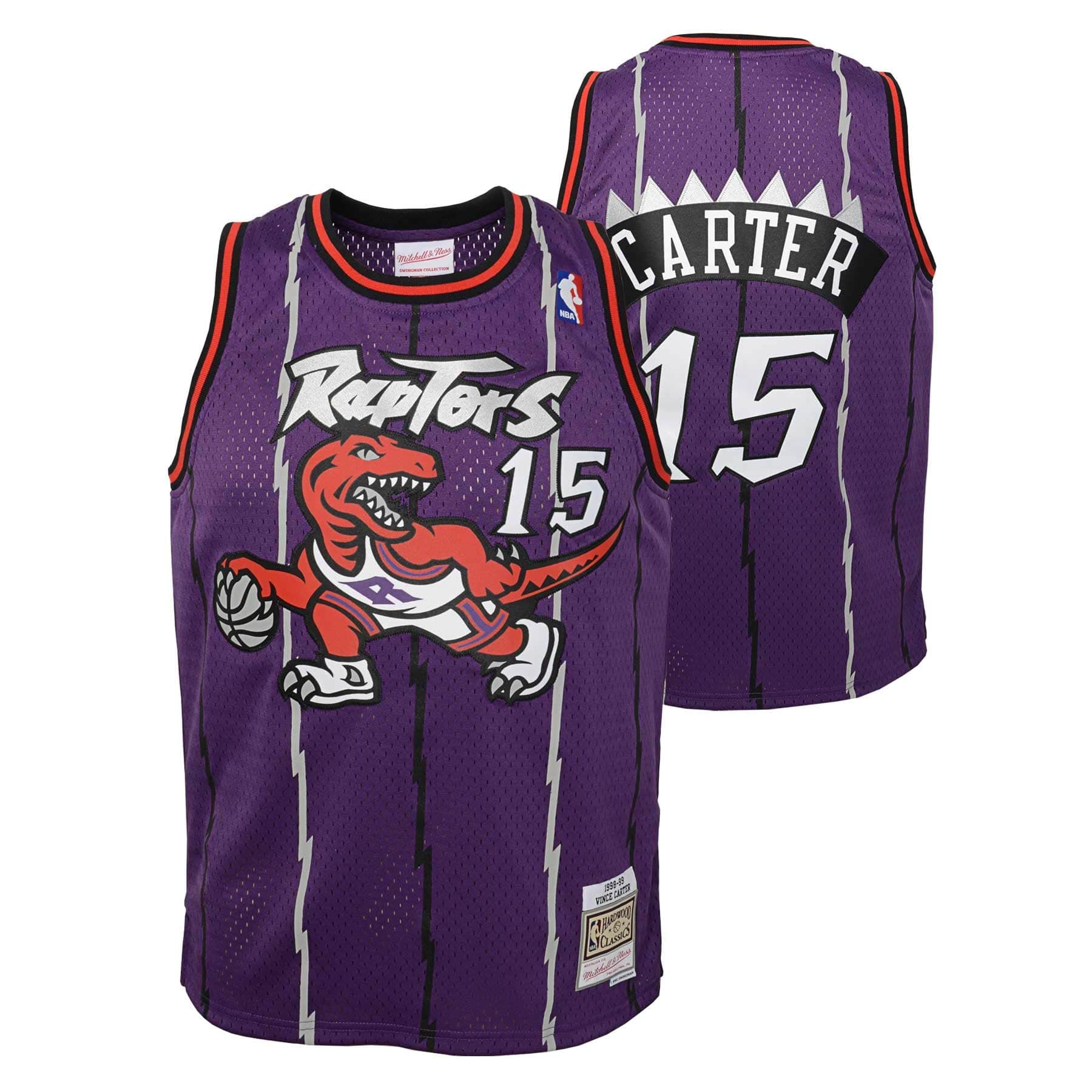 Vince Carter #15 Toronto Raptors 1998-99 Youth Swingman NBA Trikot (YOUTH)