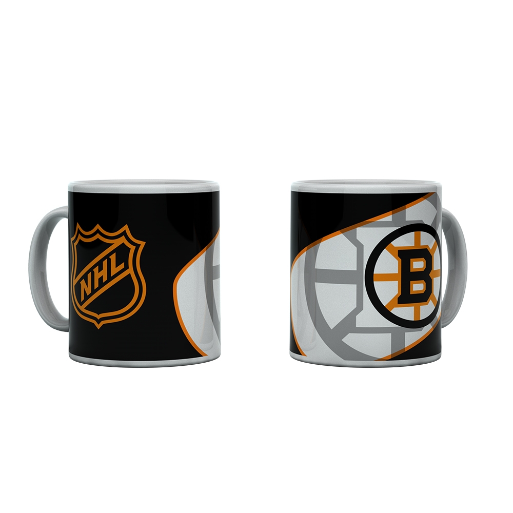 Boston Bruins Shadow Logo & Shield NHL Becher (330 ml)