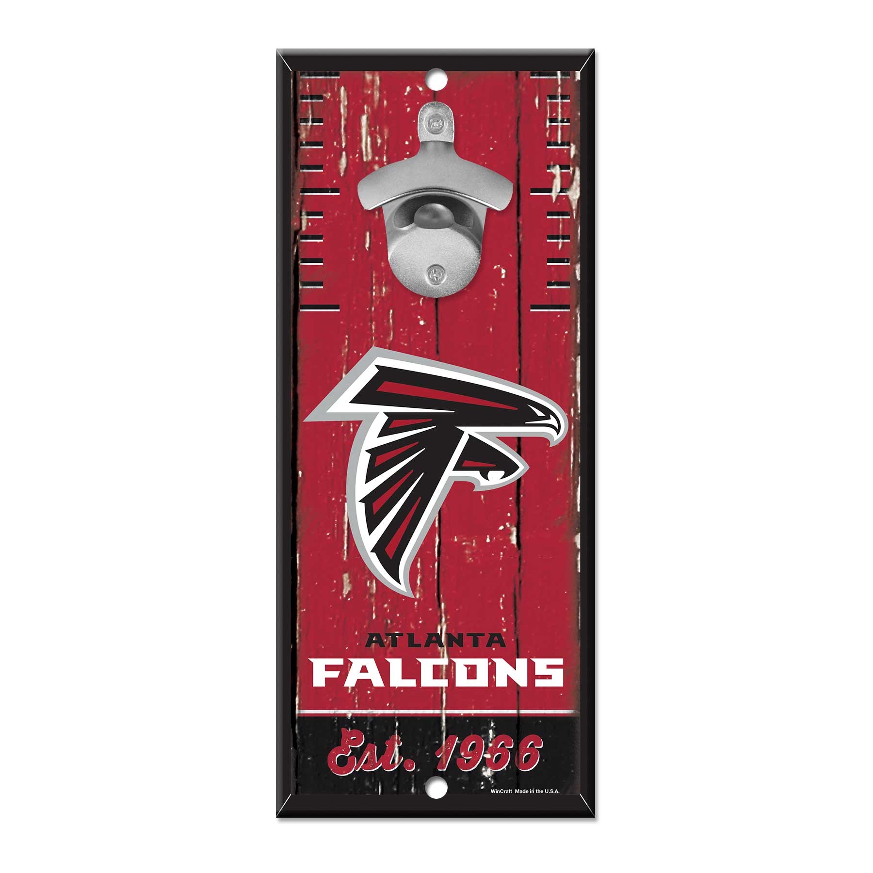 Atlanta Falcons NFL Schild mit Flaschenöffner