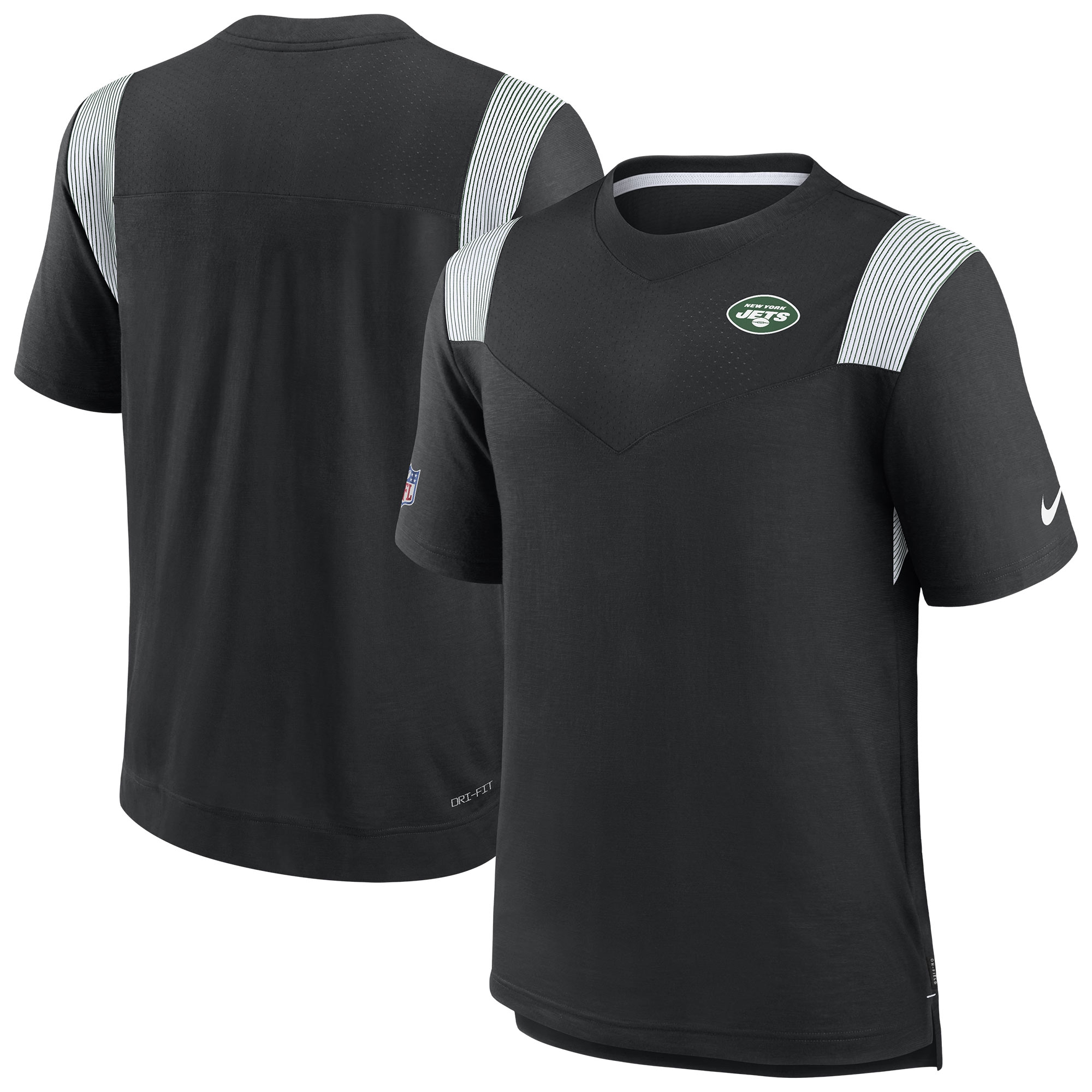 New York Jets 2022 NFL Sideline Nike Performance Player Top Schwarz