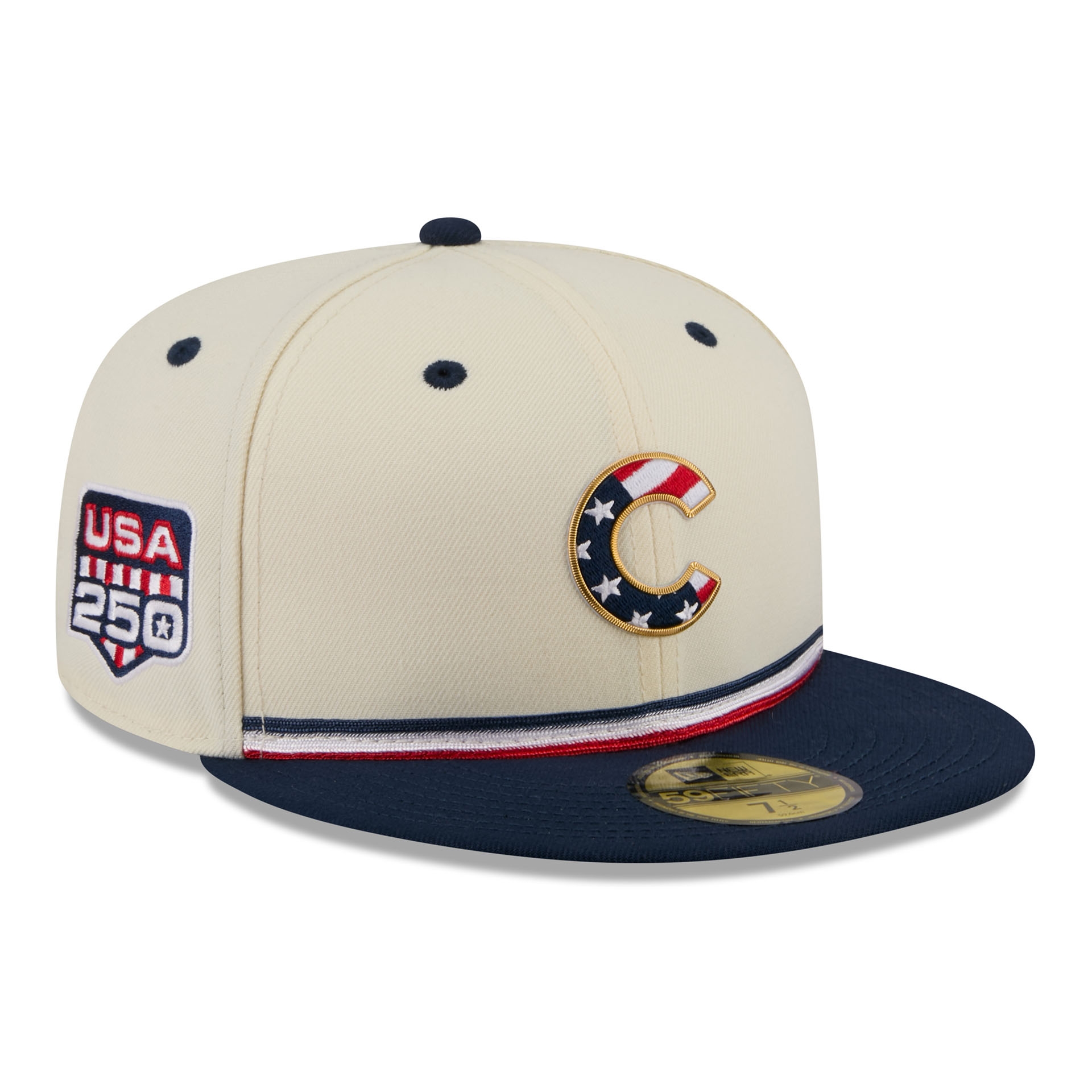 Chicago Cubs 2026 4th of July USA 250 59FIFTY Fitted MLB Cap