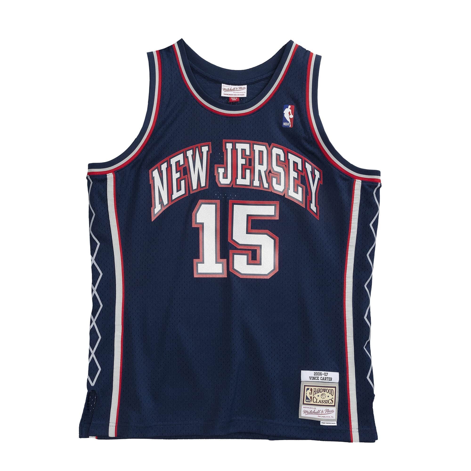 Vince Carter #15 New Jersey Nets 2006-07 Mitchell & Ness Swingman NBA Trikot Navy