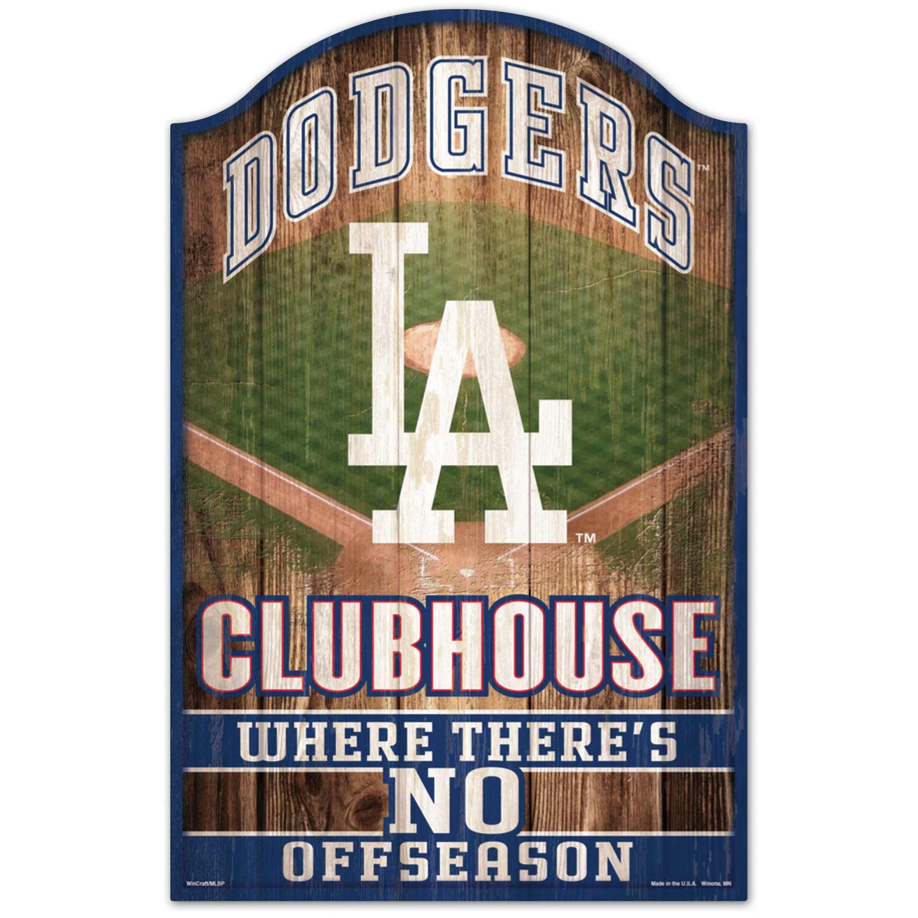 Los Angeles Dodgers WinCraft MLB Clubhouse Holzschild