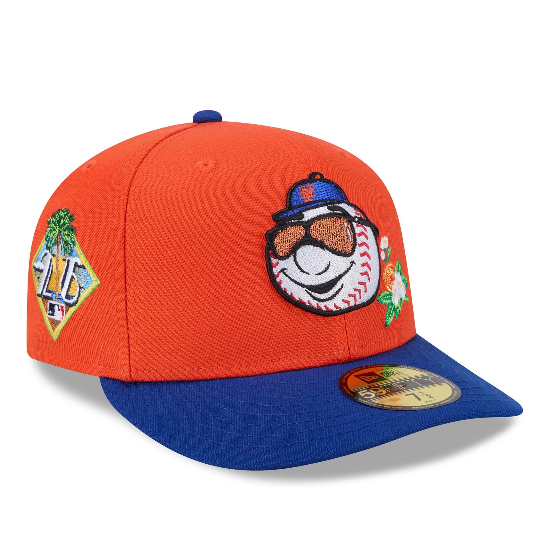New York Mets 2026 MLB Authentic Spring Training Pre-Curved 59FIFTY Cap Orange