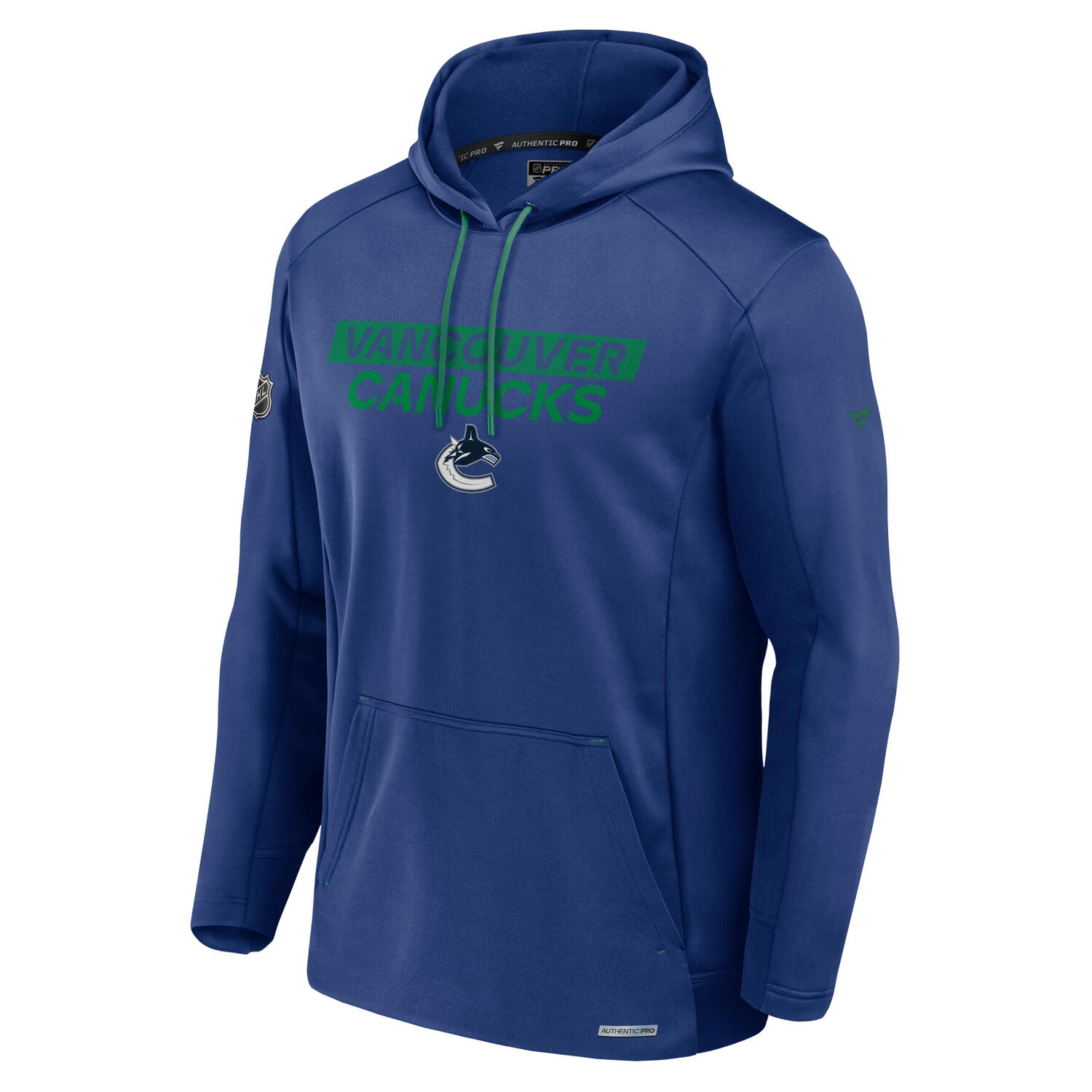 Vancouver Canucks 2024/25 Authentic Pro Rink Tech NHL Hoodie Blue