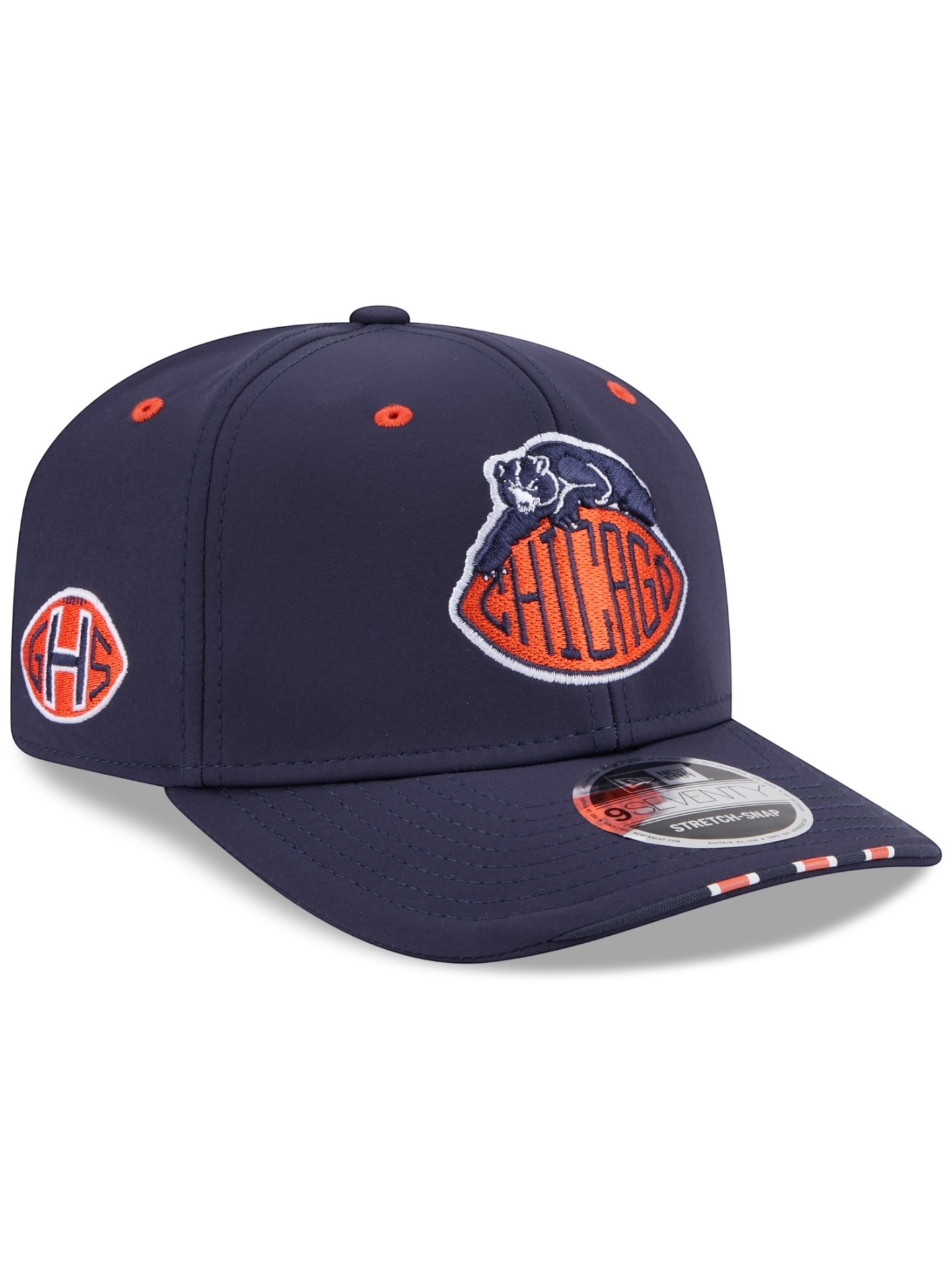 Chicago Bears 2026 NFL Rivalries Sideline 9SEVENTY Stretch-Snap Cap Navy