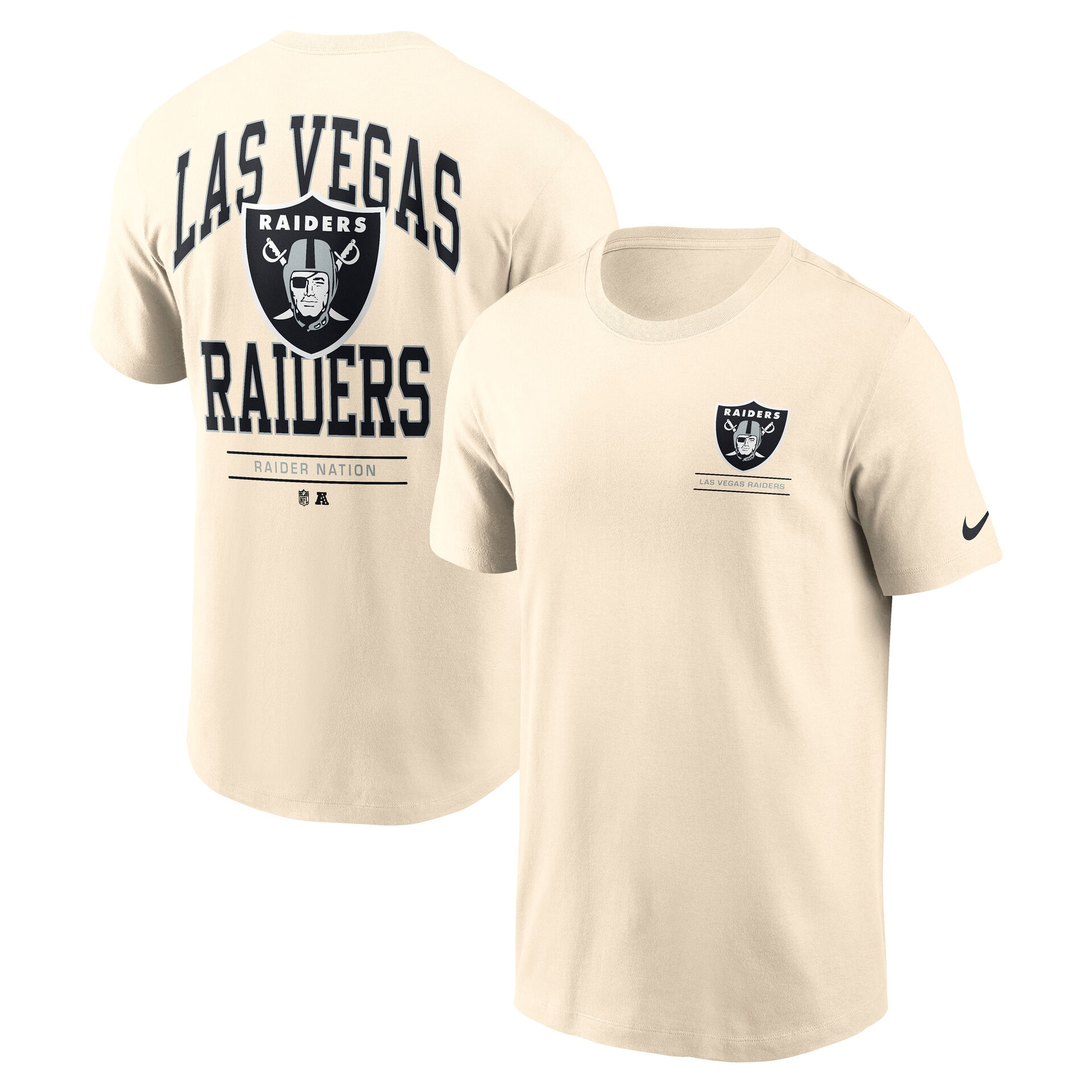 Las Vegas Raiders Freestyle Essential NFL T-Shirt Natural