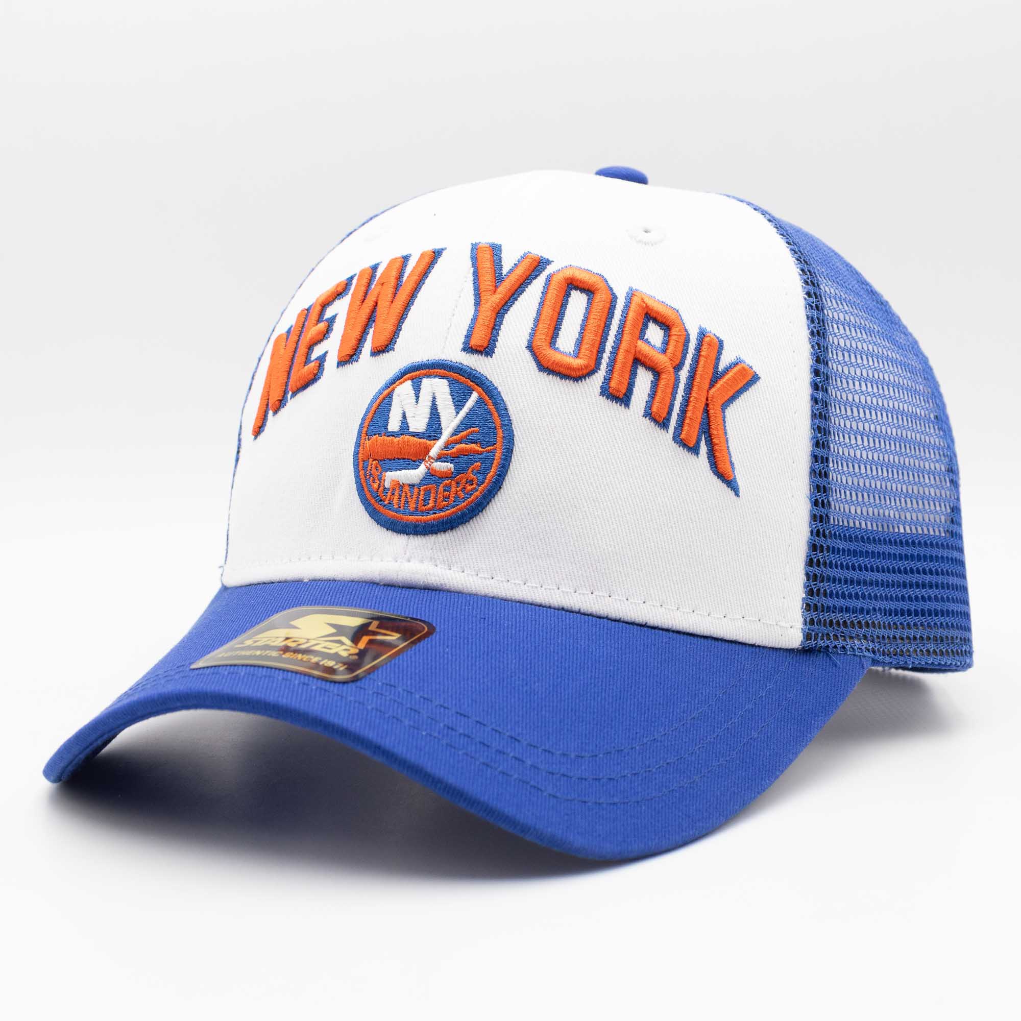 New York Islanders Starter Penalty NHL Trucker Cap Blau