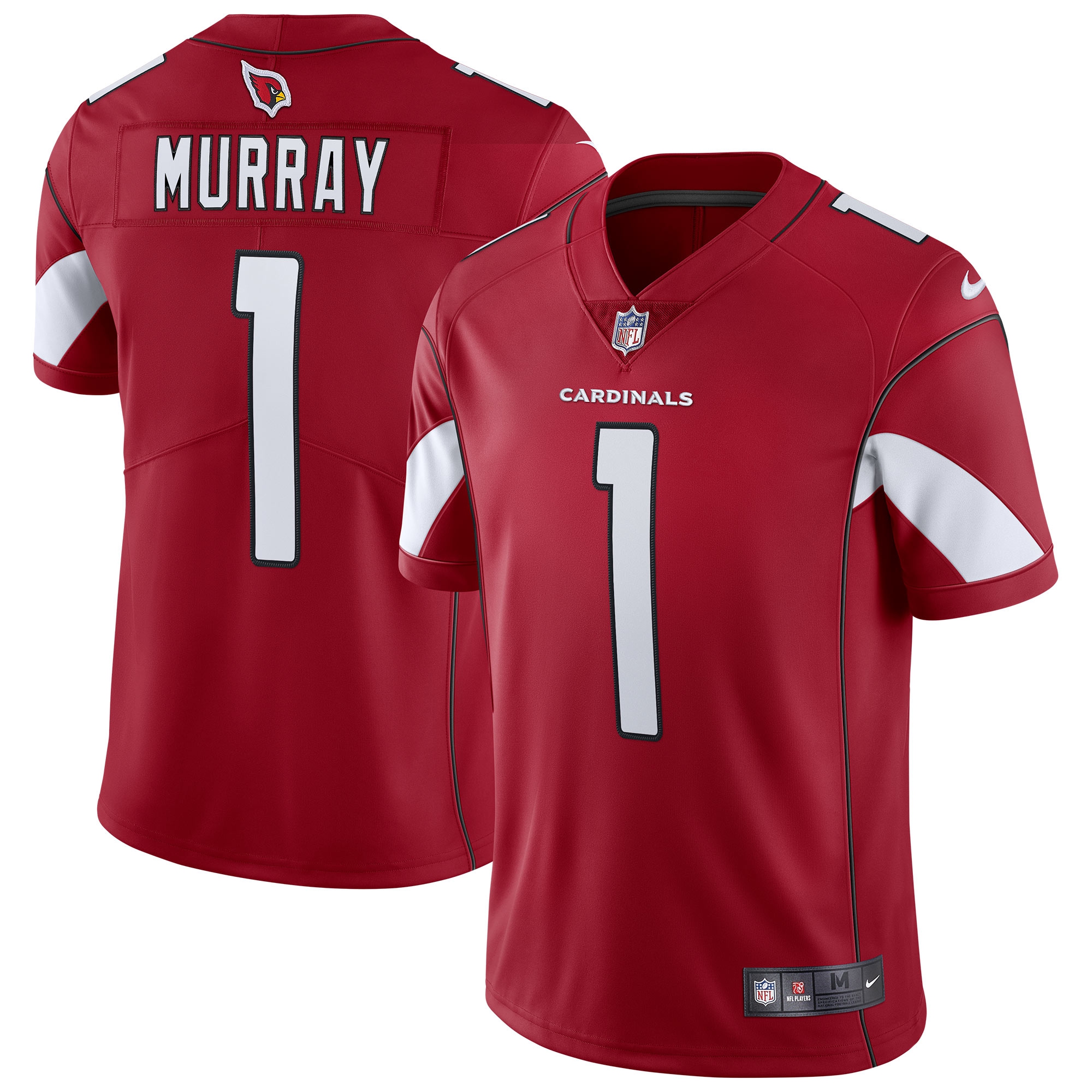 Kyler Murray #1 Arizona Cardinals Nike Vapor Limited NFL Trikot Rot