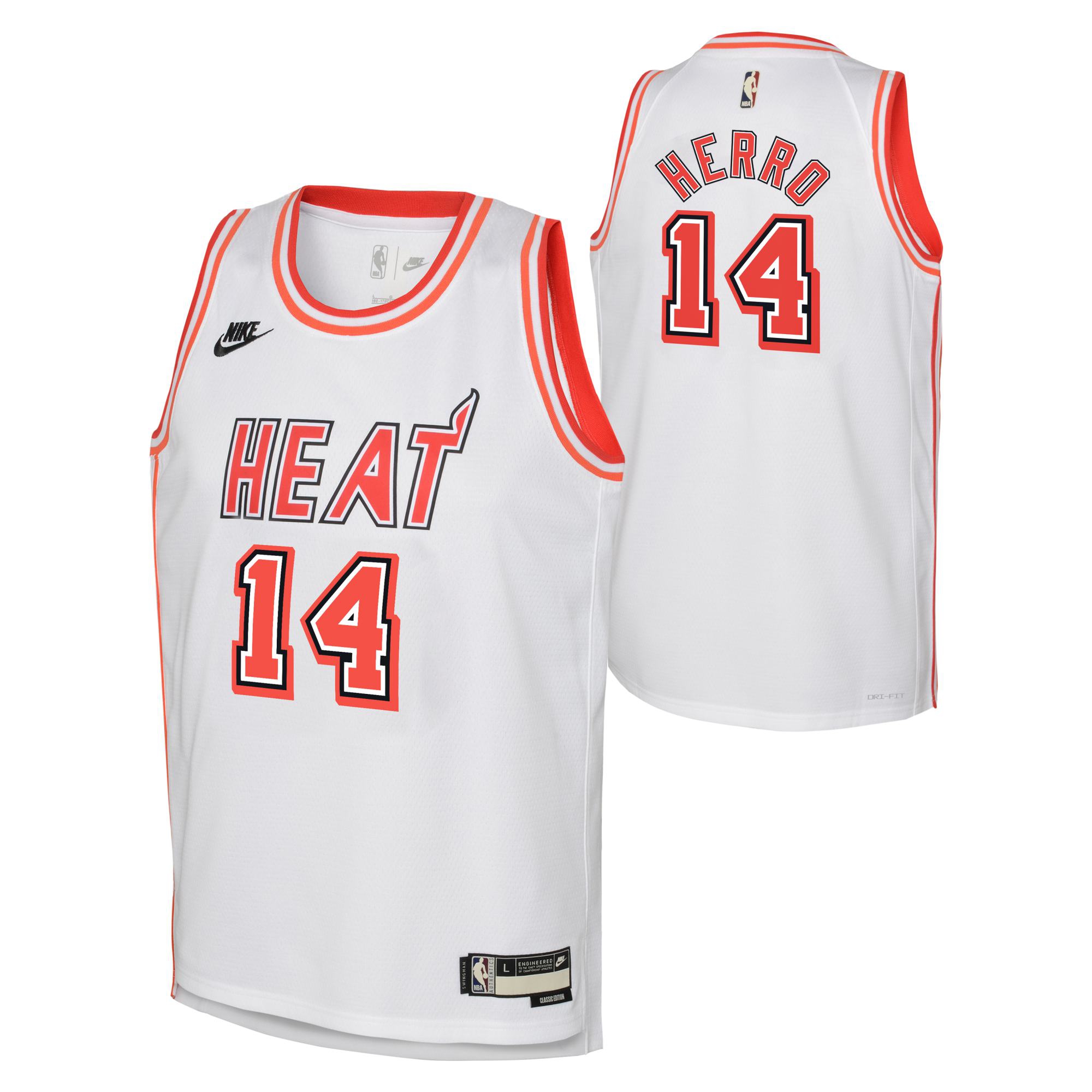 Tyler Herro #14 Miami Heat Hardwood Classics Nike Swingman NBA Trikot (YOUTH)