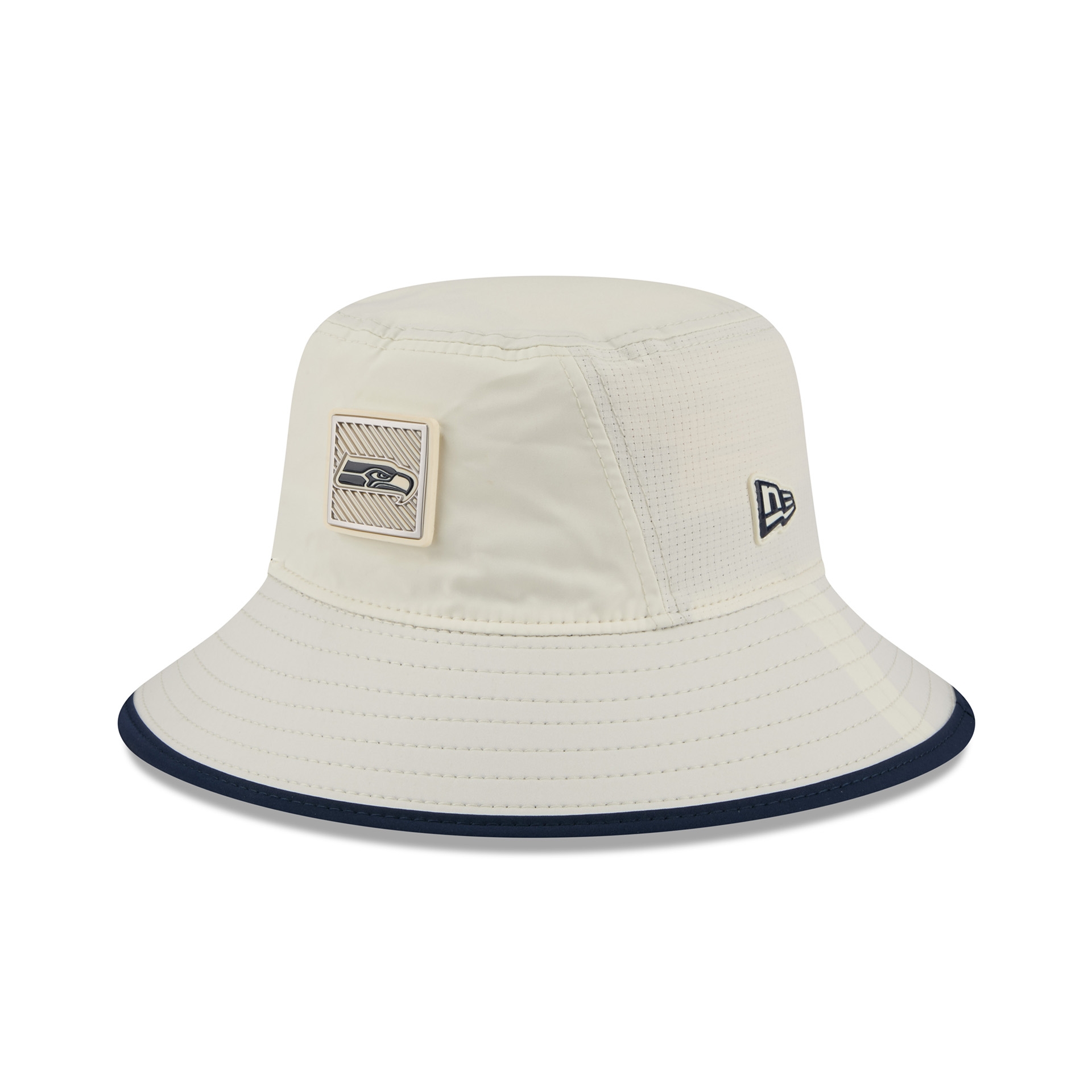 Seattle Seahawks 2026 NFL Training Camp Stretch Bucket Hat Cream/Navy