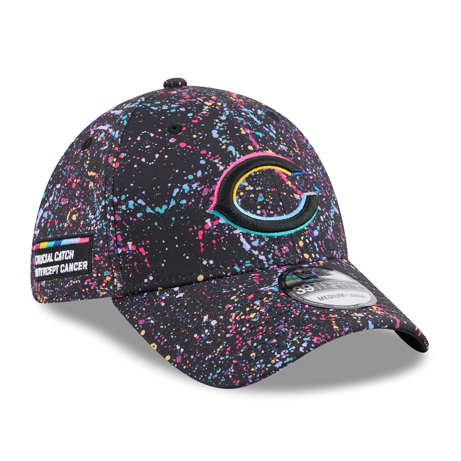 Chicago Bears "C" 2025 NFL Crucial Catch 39THIRTY Flex Cap
