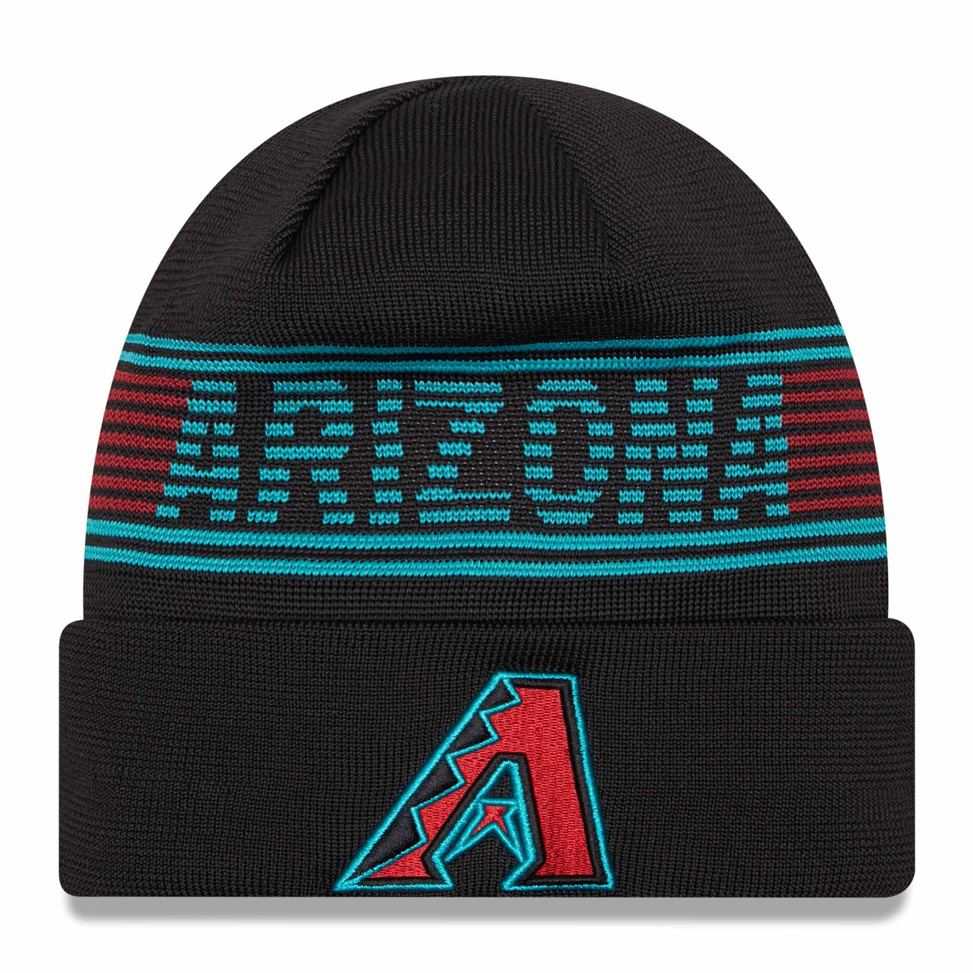 Arizona Diamondbacks Authentic 2024 MLB Clubhouse New Era Beanie Wintermütze